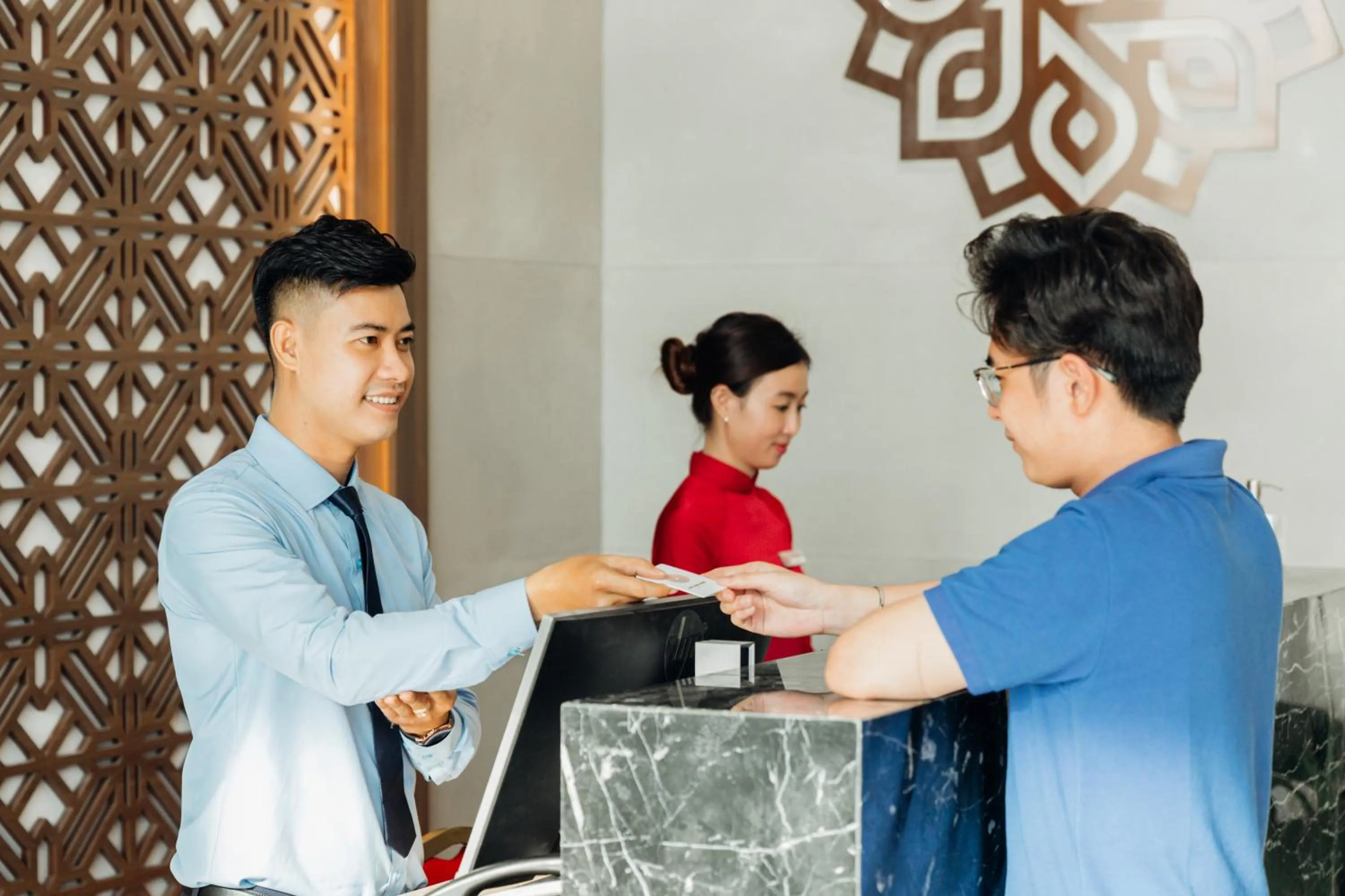 Staff in PHU THANG GRAND HOTEL