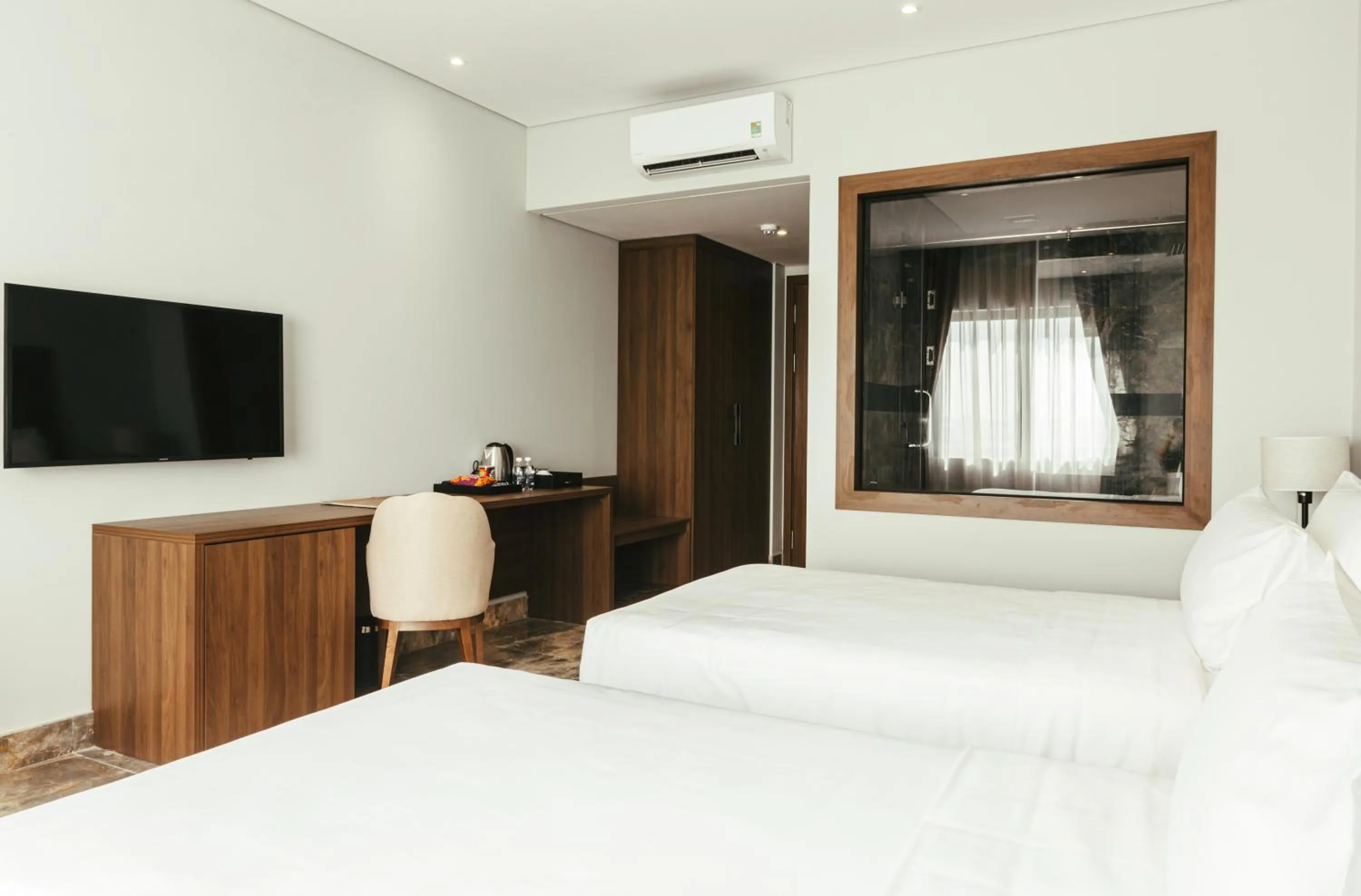 Photo of the whole room, Bed in PHU THANG GRAND HOTEL