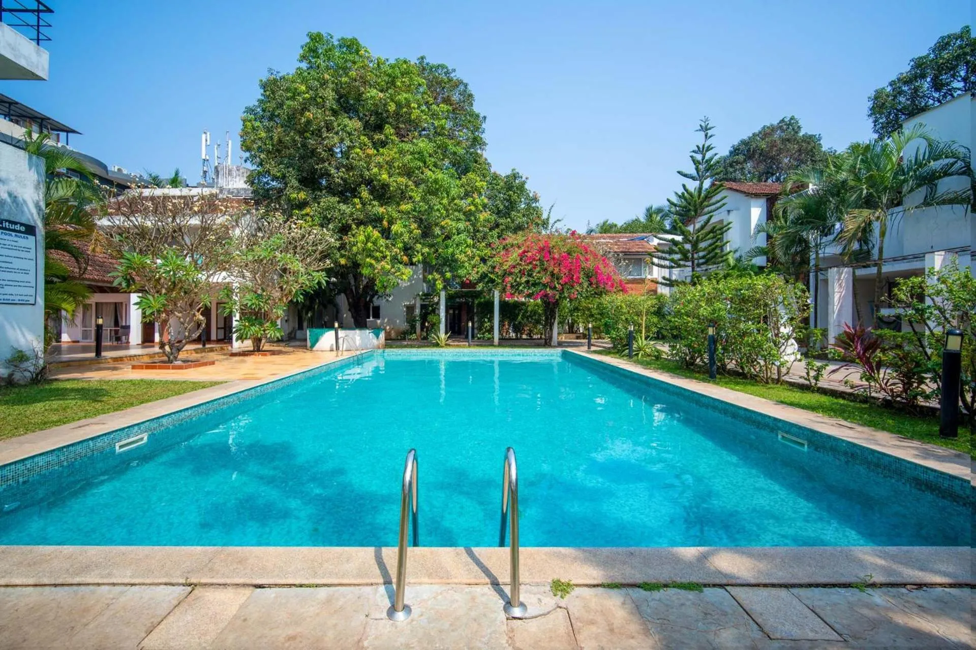 Swimming pool in StayVista at Saanu Ki Villa with free Breakfast