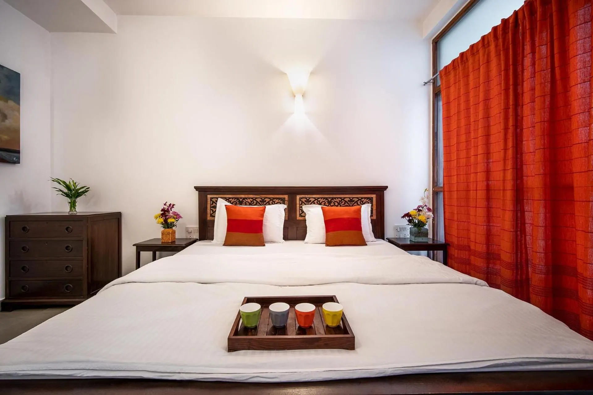 Bedroom, Bed in StayVista at Saanu Ki Villa with free Breakfast