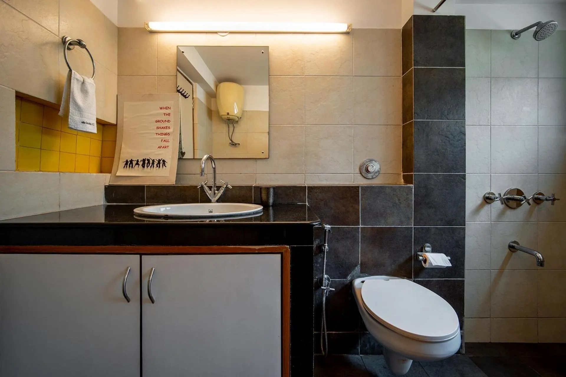 Bathroom in StayVista at Saanu Ki Villa with free Breakfast