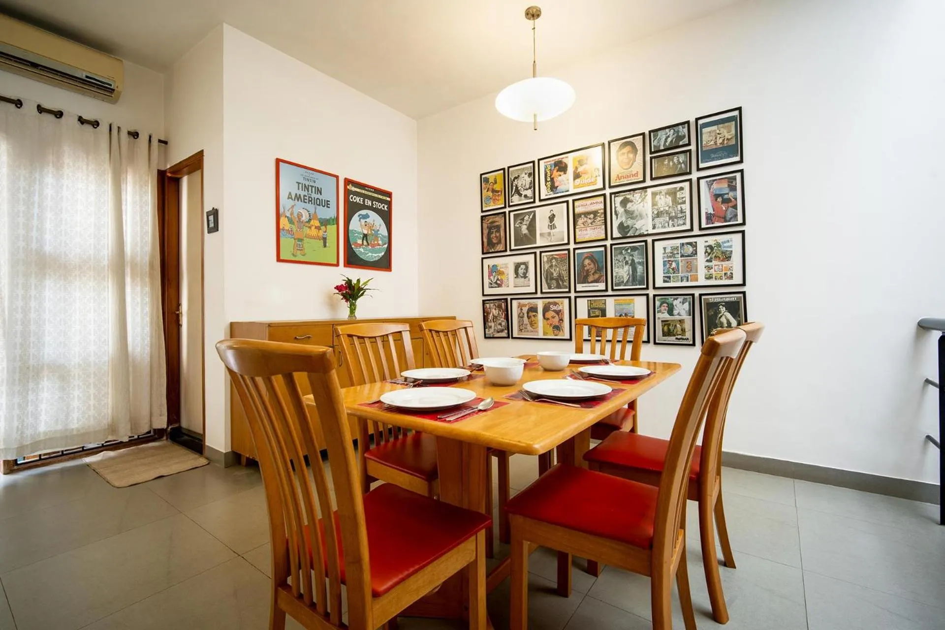 Dining area in StayVista at Saanu Ki Villa with free Breakfast
