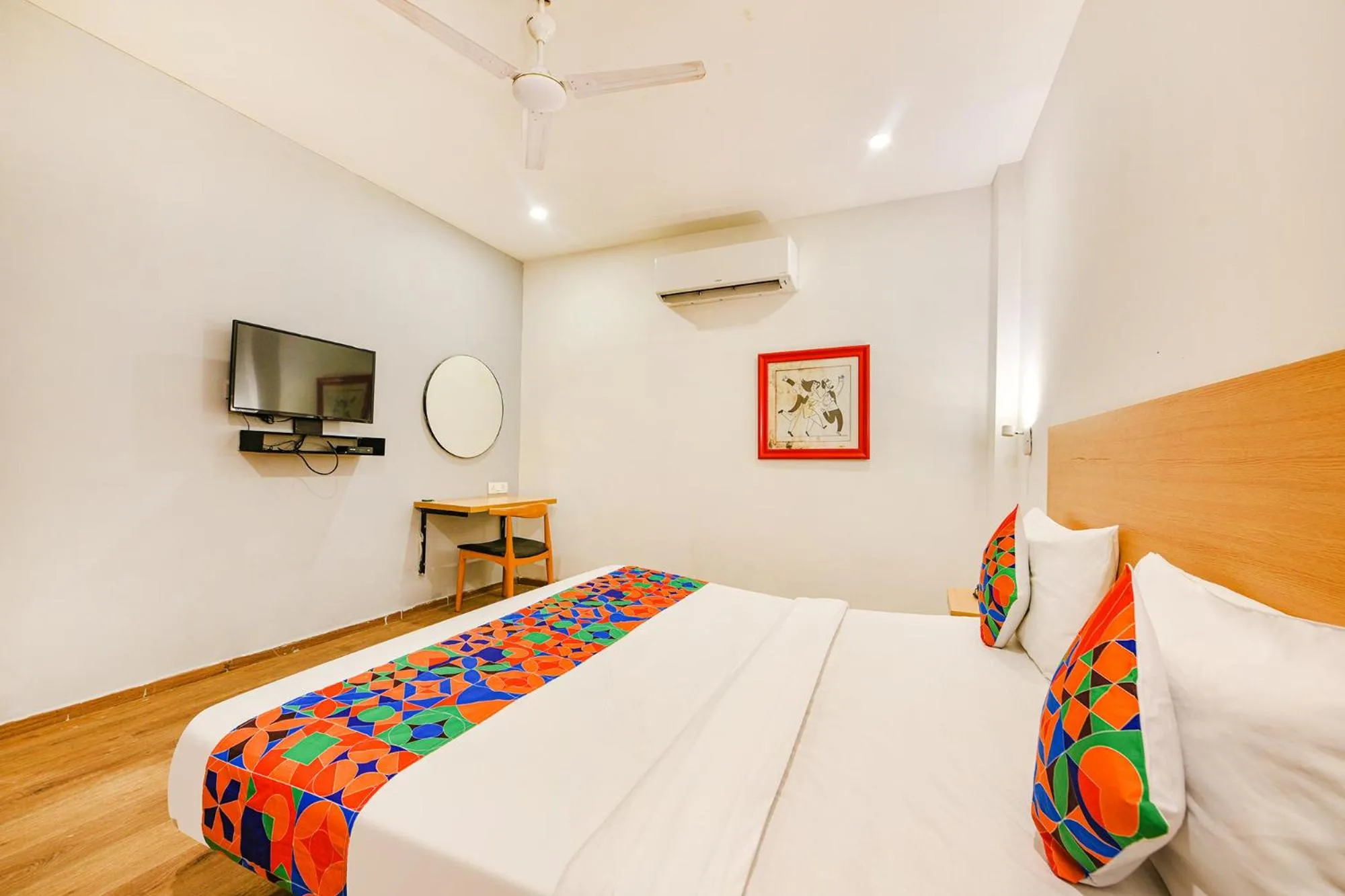 Bed in FabHotel Comfort Residency I - Nr Artemis Hospital Gurgaon'