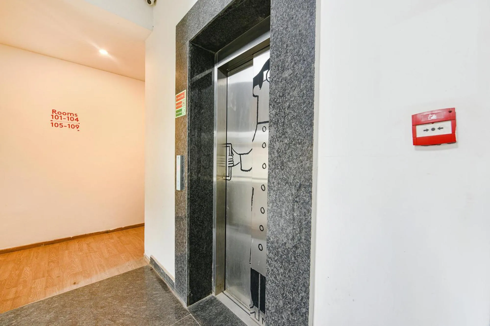elevator in FabHotel Comfort Residency I - Nr Artemis Hospital Gurgaon'