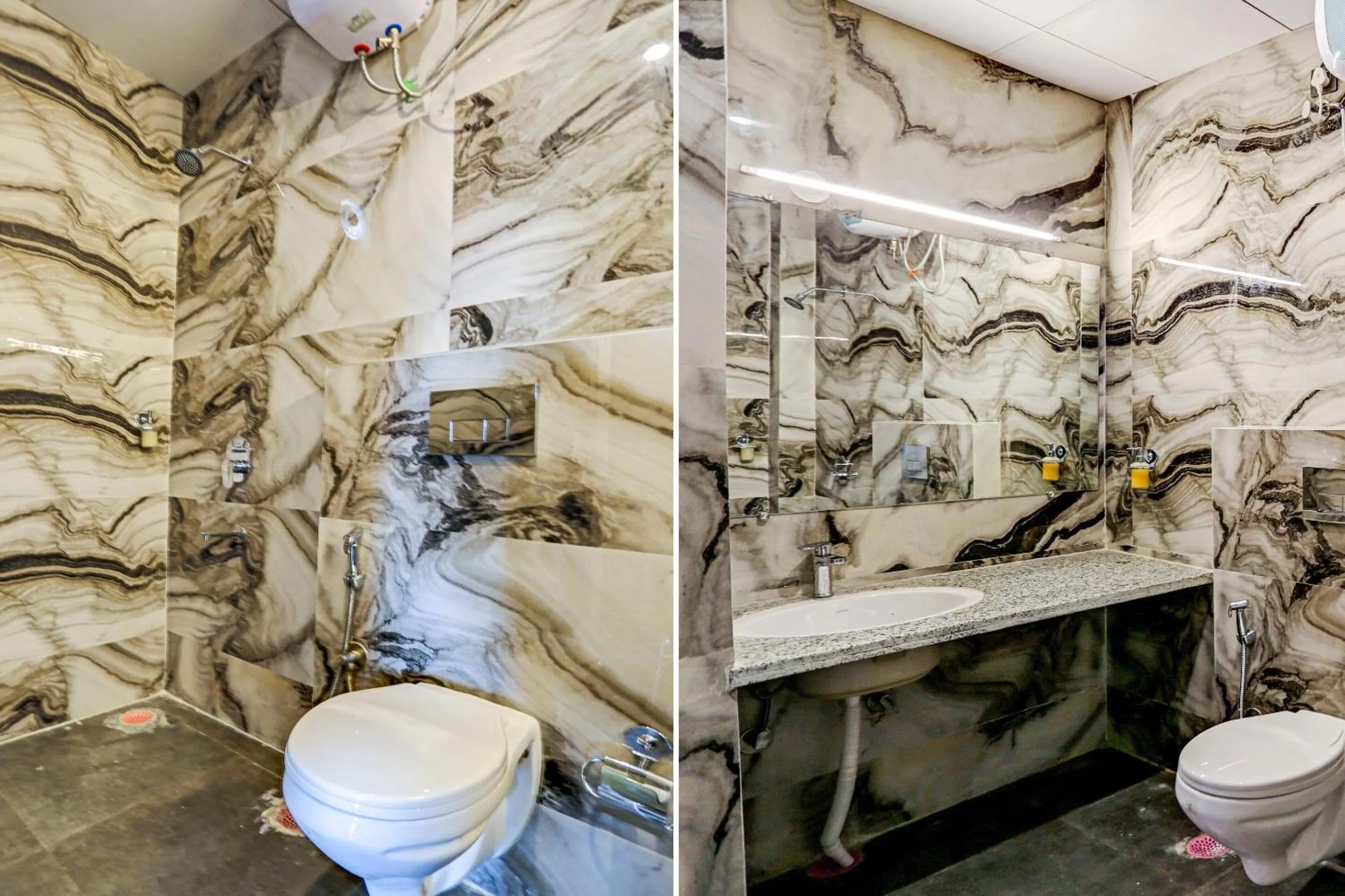 Bathroom in Townhouse The Madhav Sector 58 Noida Near ISKCON Temple Noida