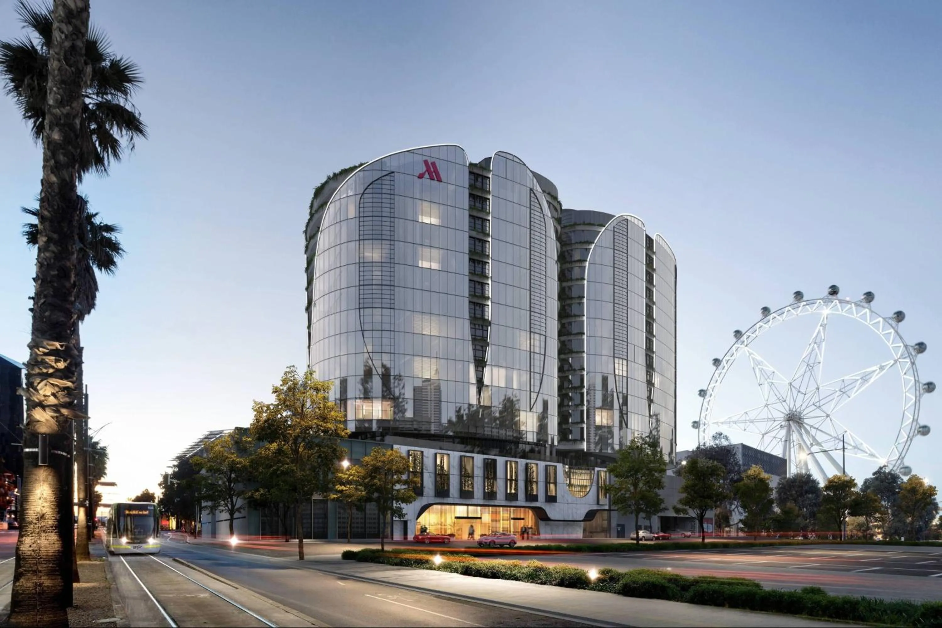 Property building in Melbourne Marriott Hotel Docklands
