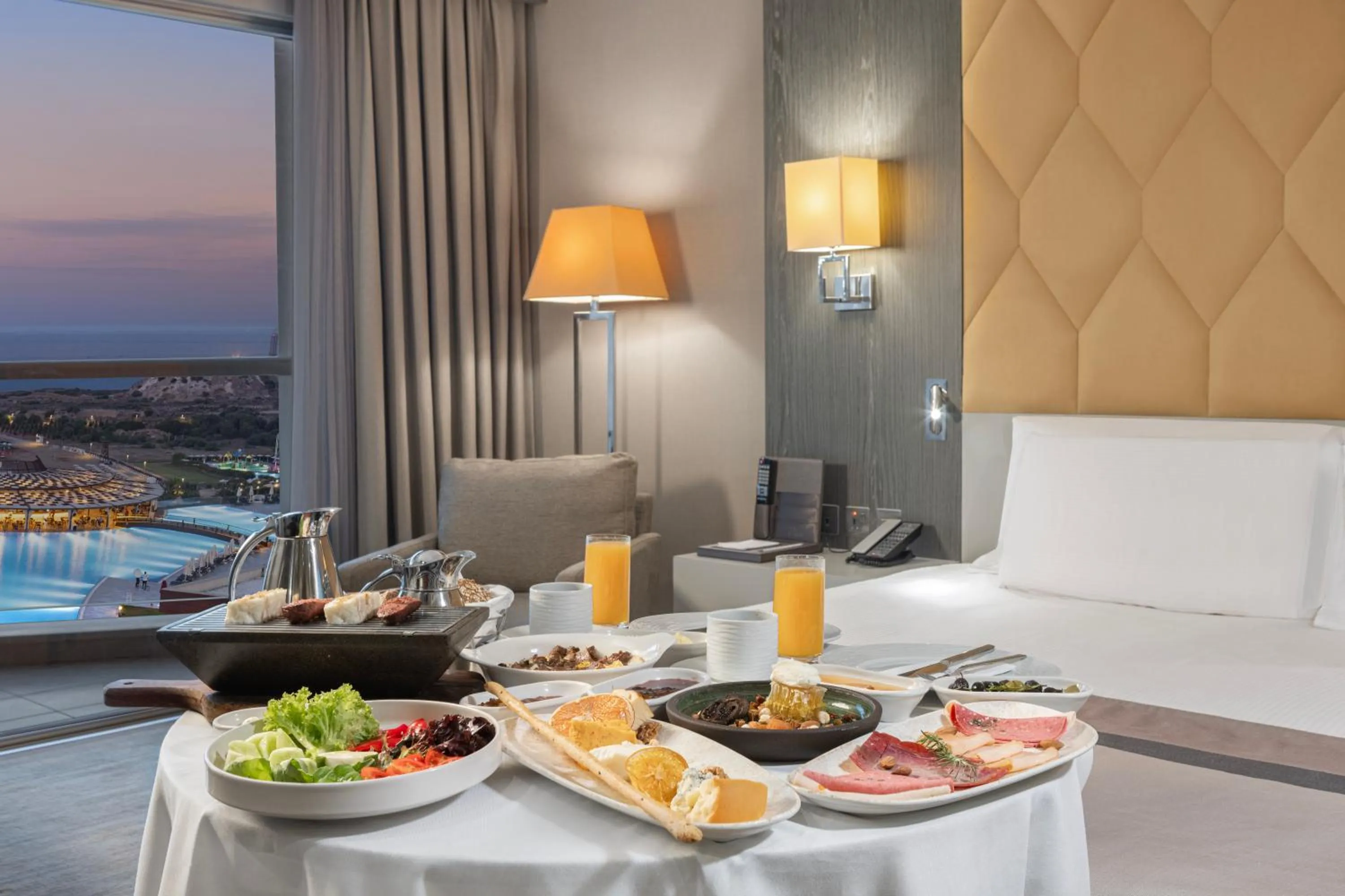 Food close-up in Elexus Hotel Resort & Spa & Casino