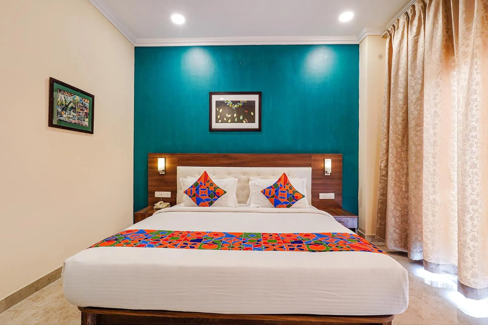 Bed in FabHotel Chris - Nr Vydehi Hospital