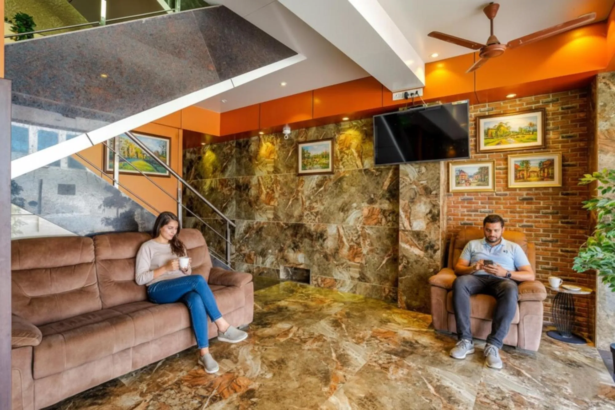 Seating area in Via Super 7 Inn- Nr Rabale Station