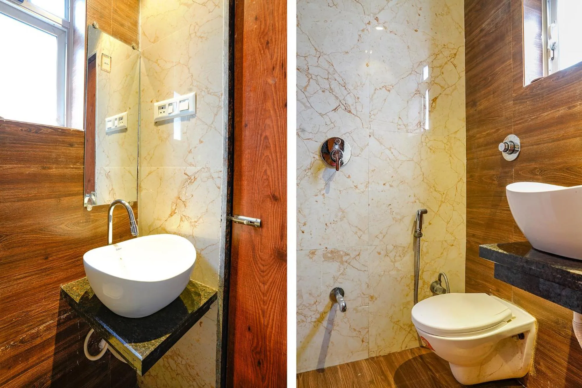 Bathroom in Via Super 7 Inn- Nr Rabale Station