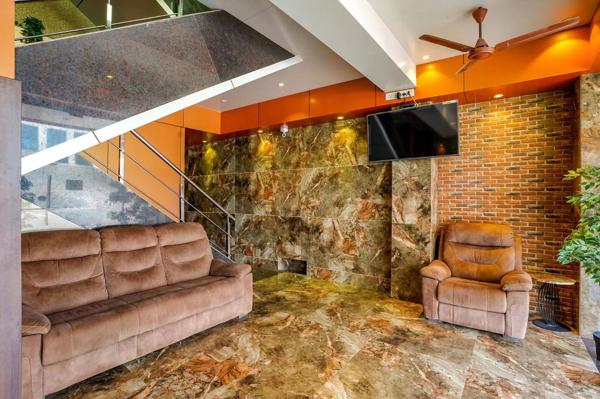 Seating area in Via Super 7 Inn- Nr Rabale Station