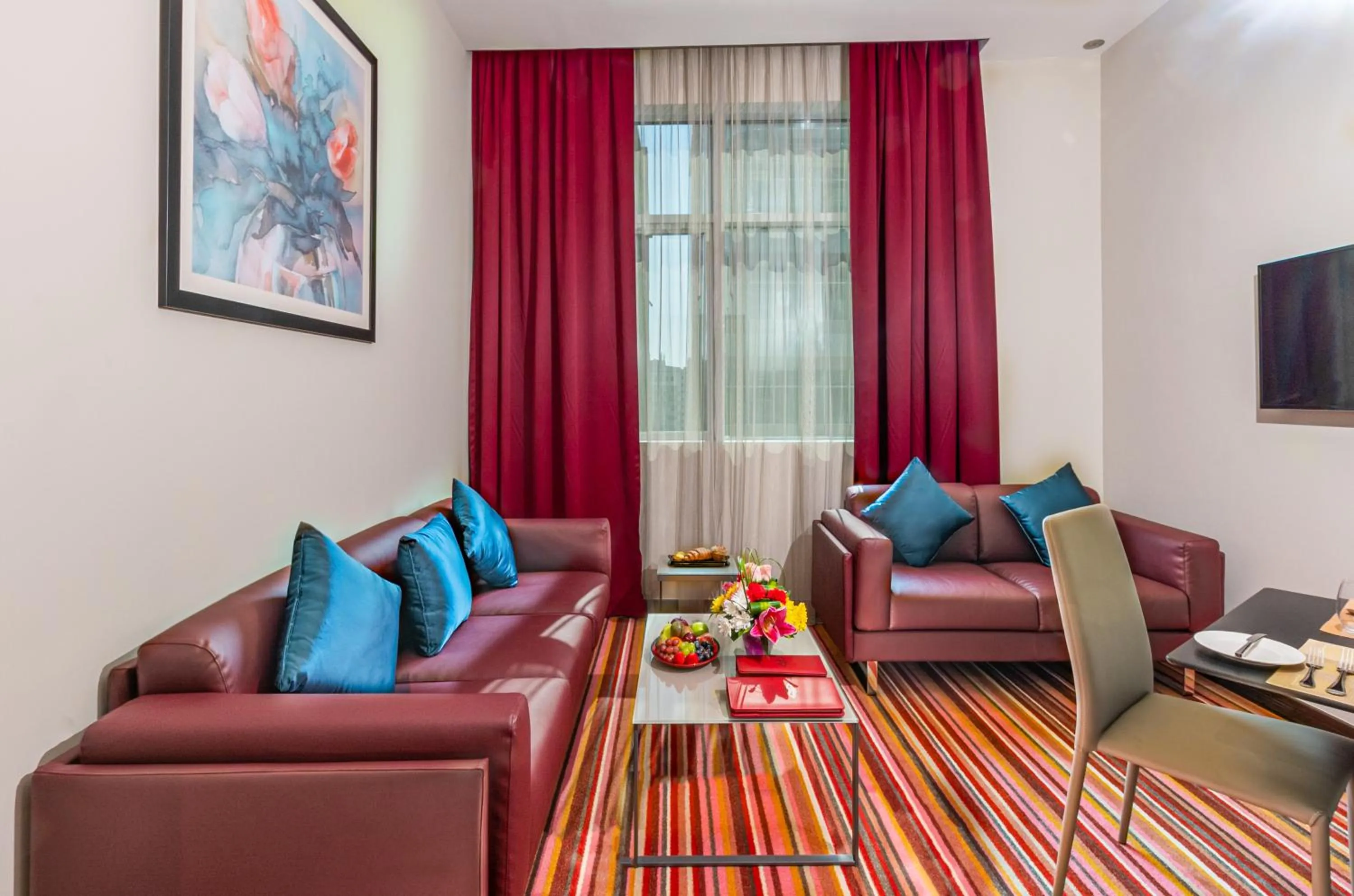 Living room in Gravity Hotel Abu Dhabi