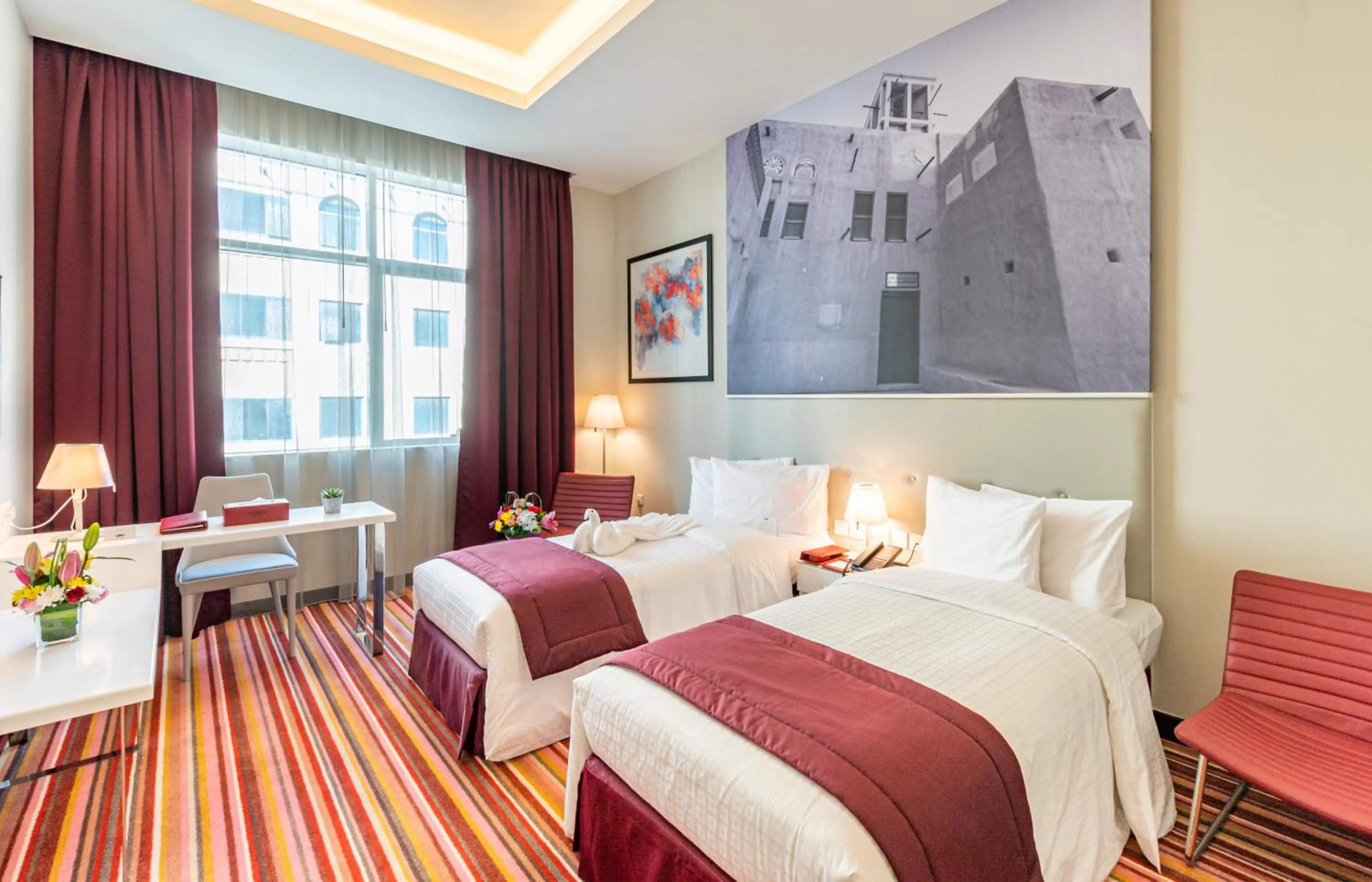 Photo of the whole room, Bed in Gravity Hotel Abu Dhabi