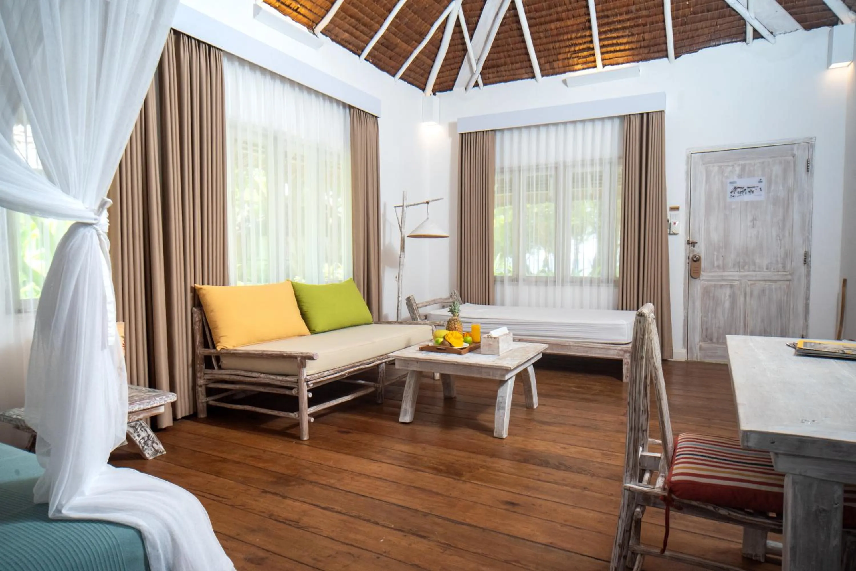 Bed in Trikora Beach Club and Resort