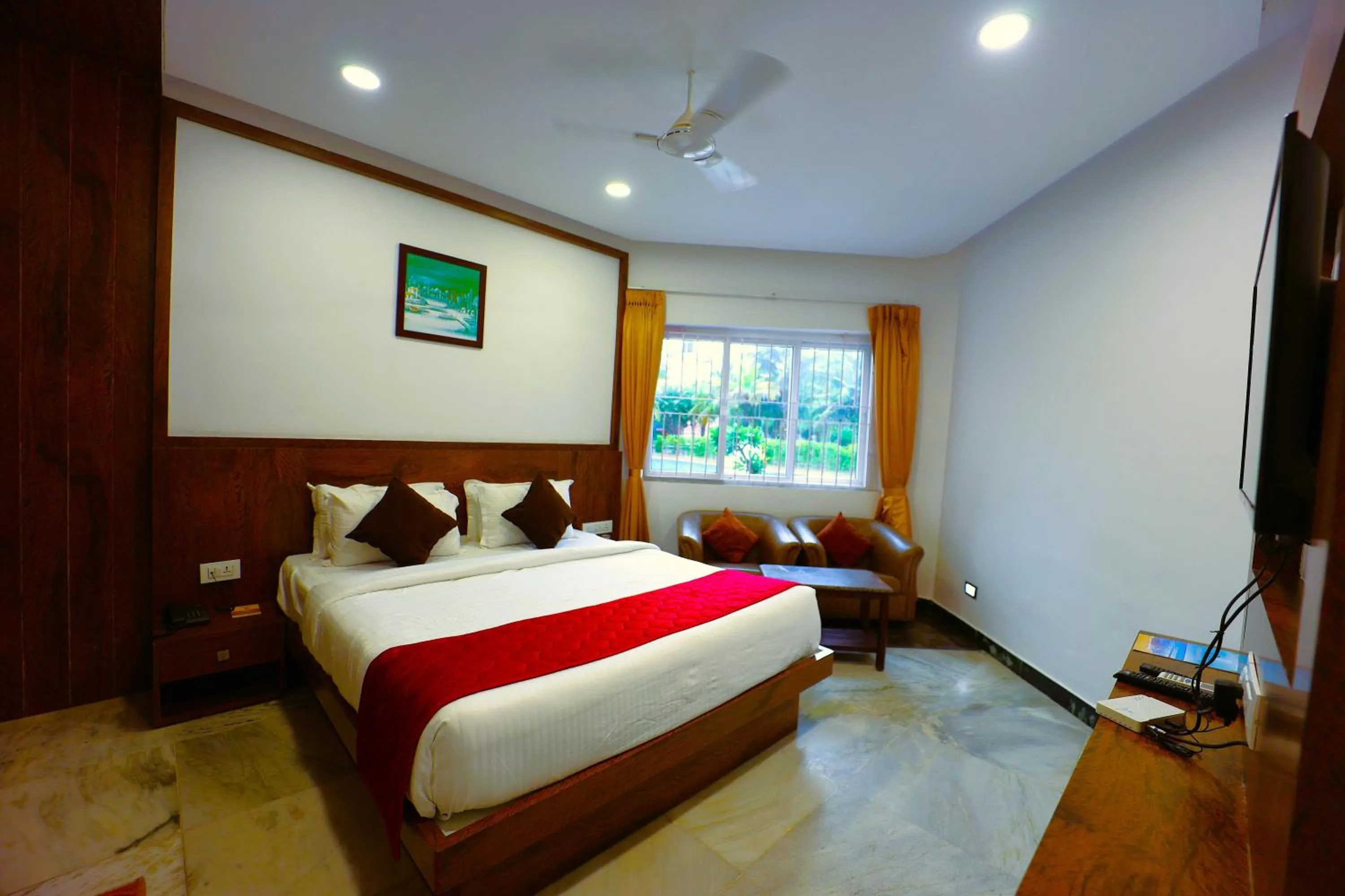 Bedroom in coral beach resort