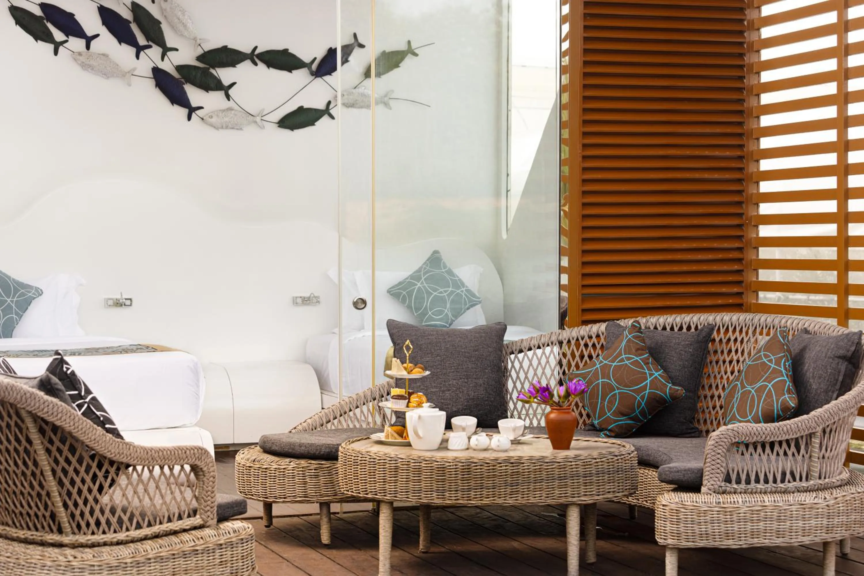 Family in Bolagala Agro Floating Resort