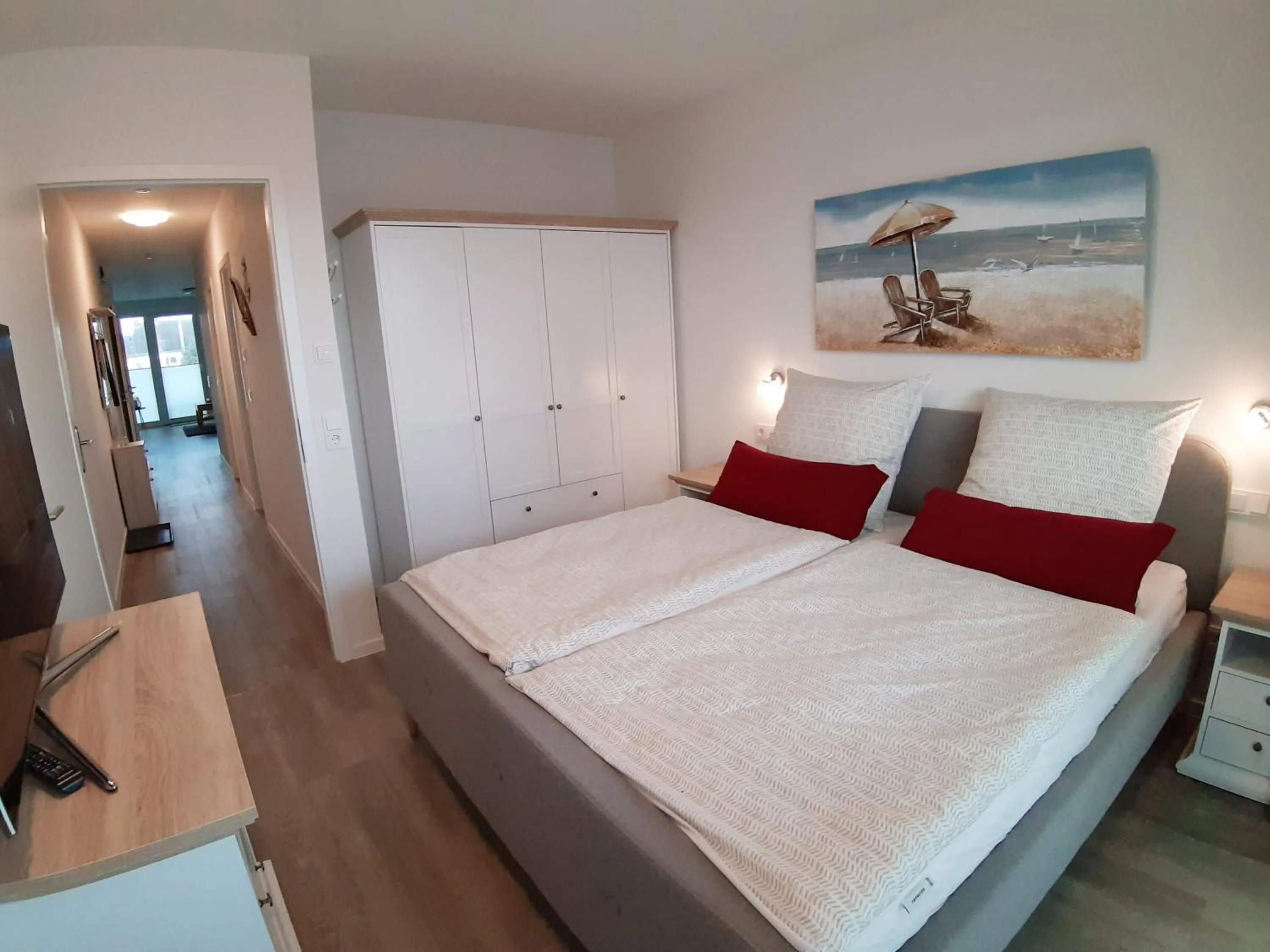 Bedroom, Bed in Riecht nach Meer