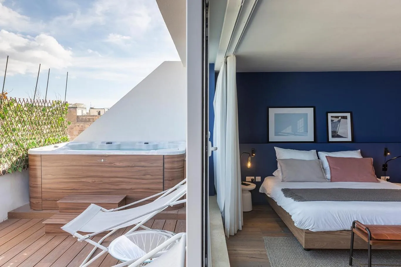 Balcony/Terrace, Bed in Guest House de la Valette