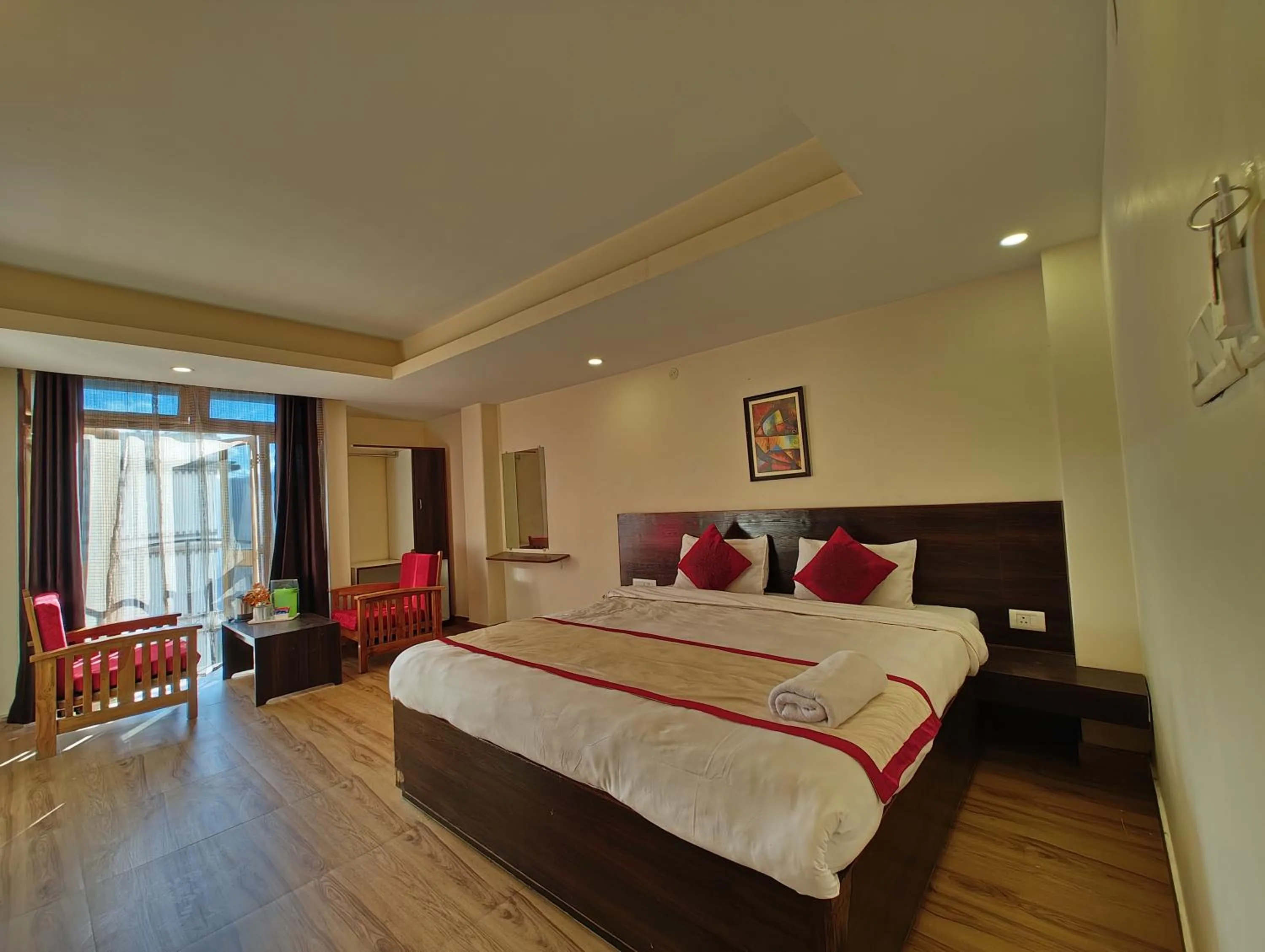 Bedroom, Bed in Hotel The Narayani Continental