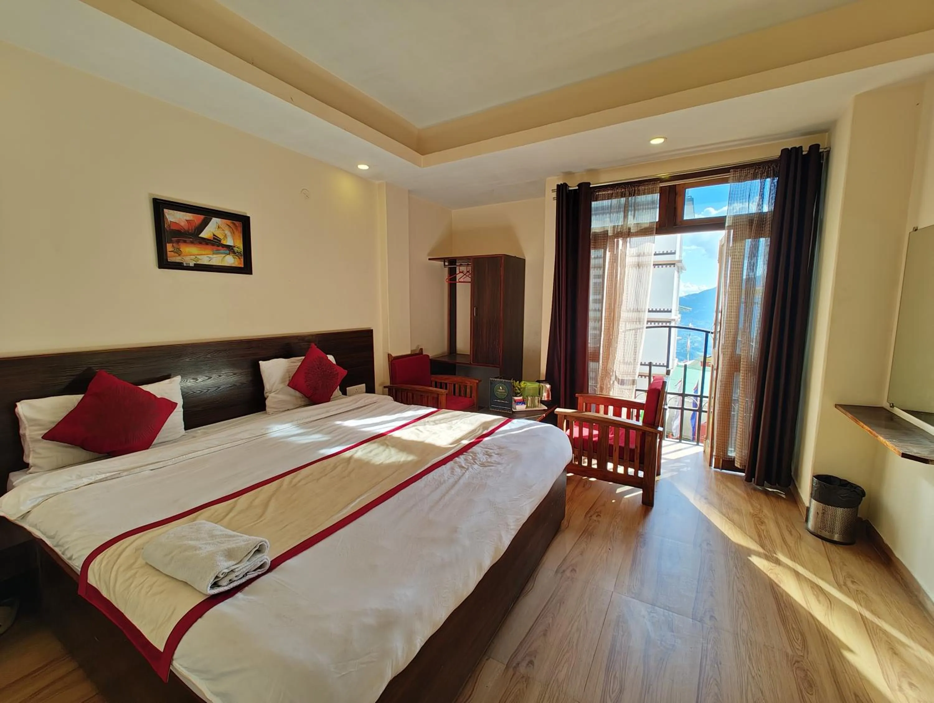 Bedroom, Bed in Hotel The Narayani Continental