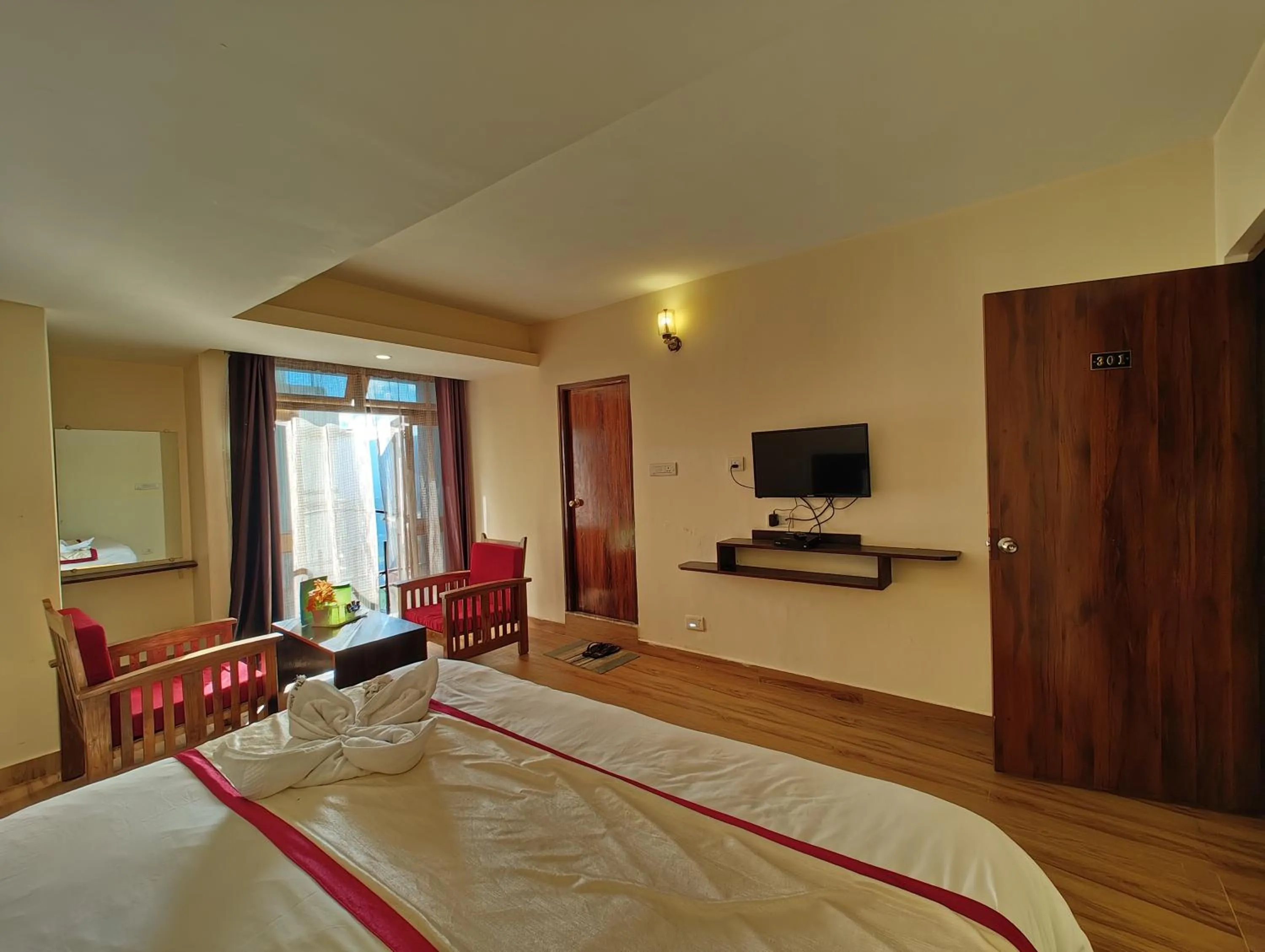 Bedroom, Bed in Hotel The Narayani Continental