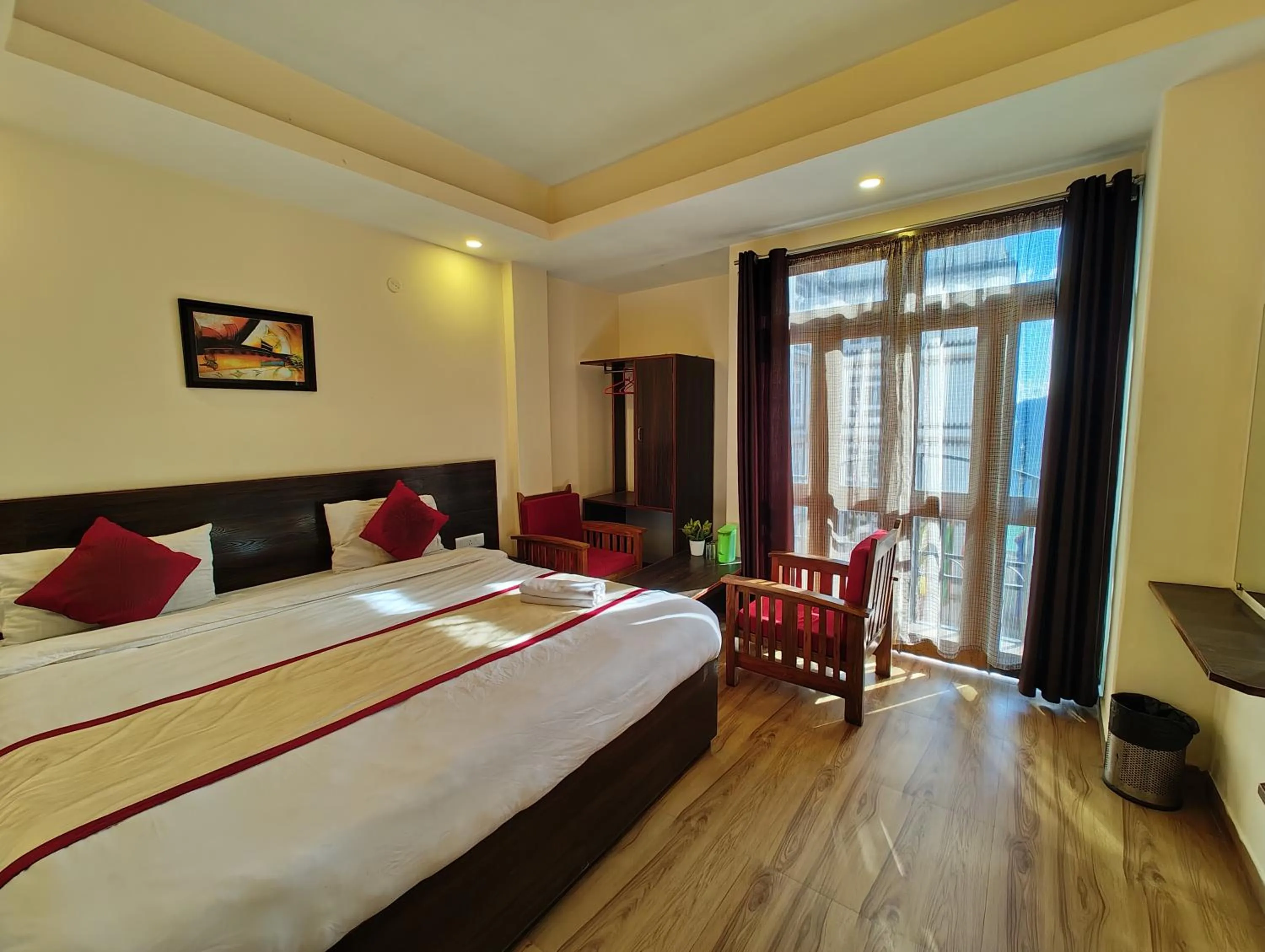 Bedroom, Bed in Hotel The Narayani Continental