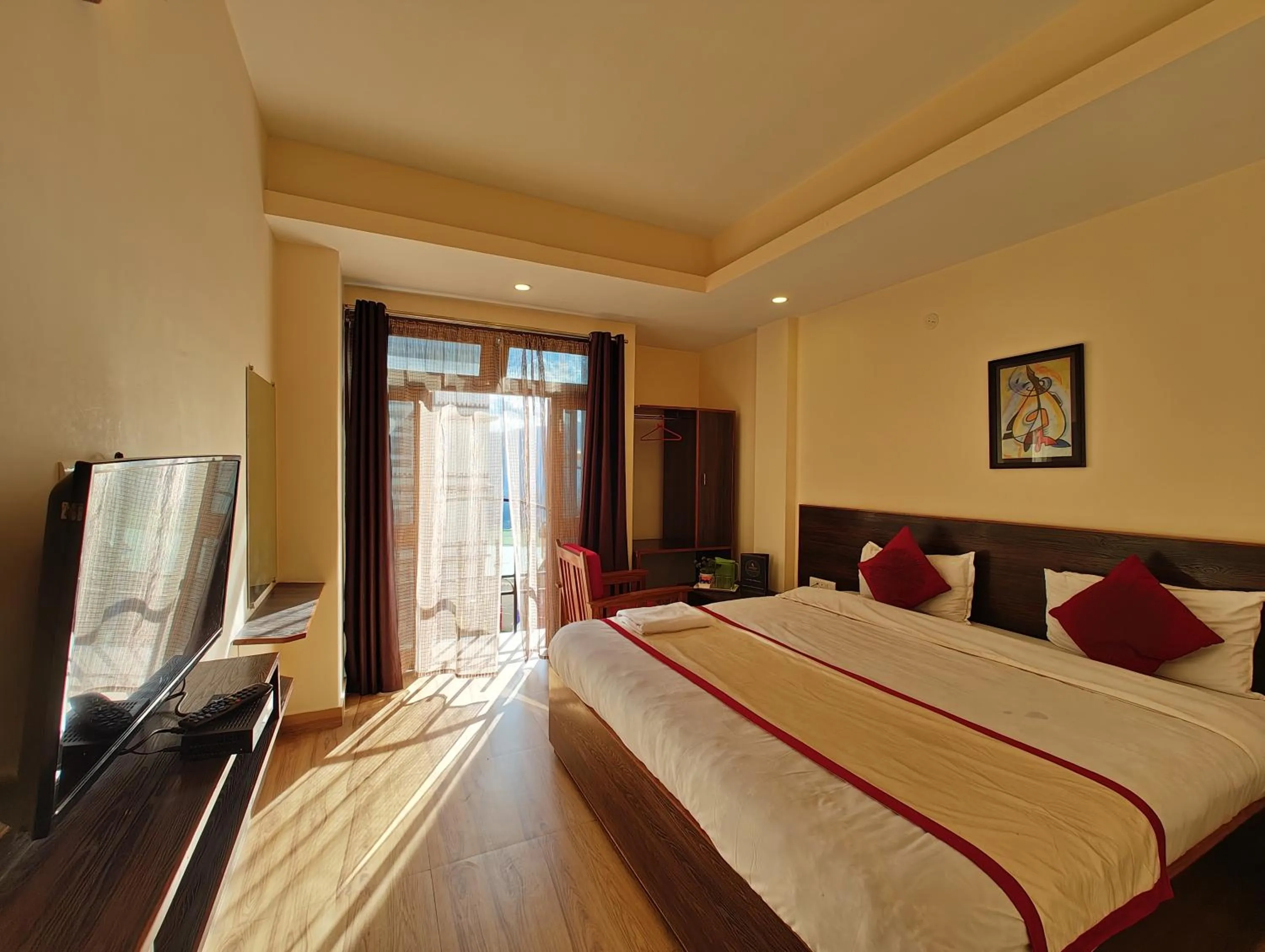 Bedroom, Bed in Hotel The Narayani Continental