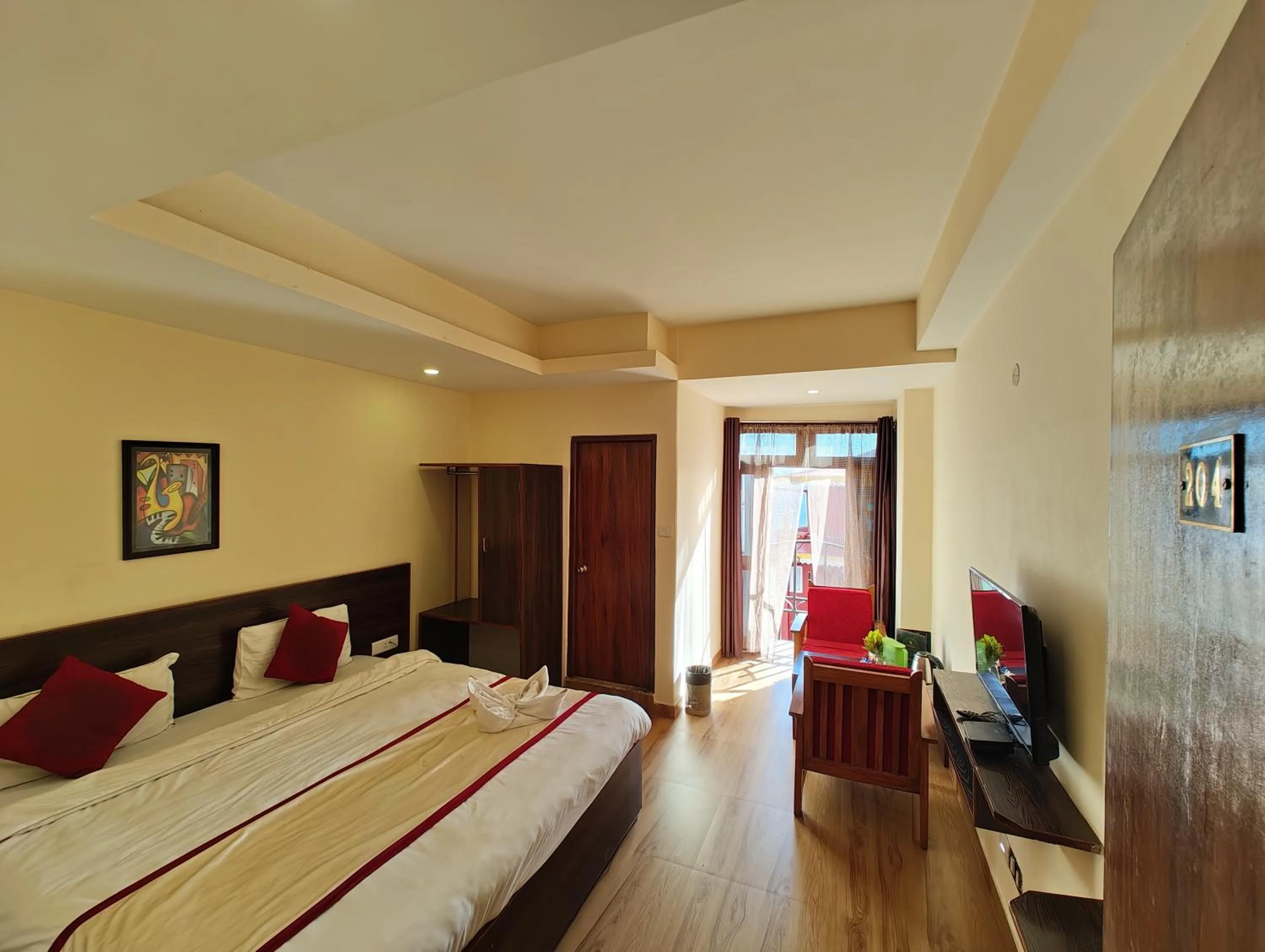 Bedroom, Bed in Hotel The Narayani Continental