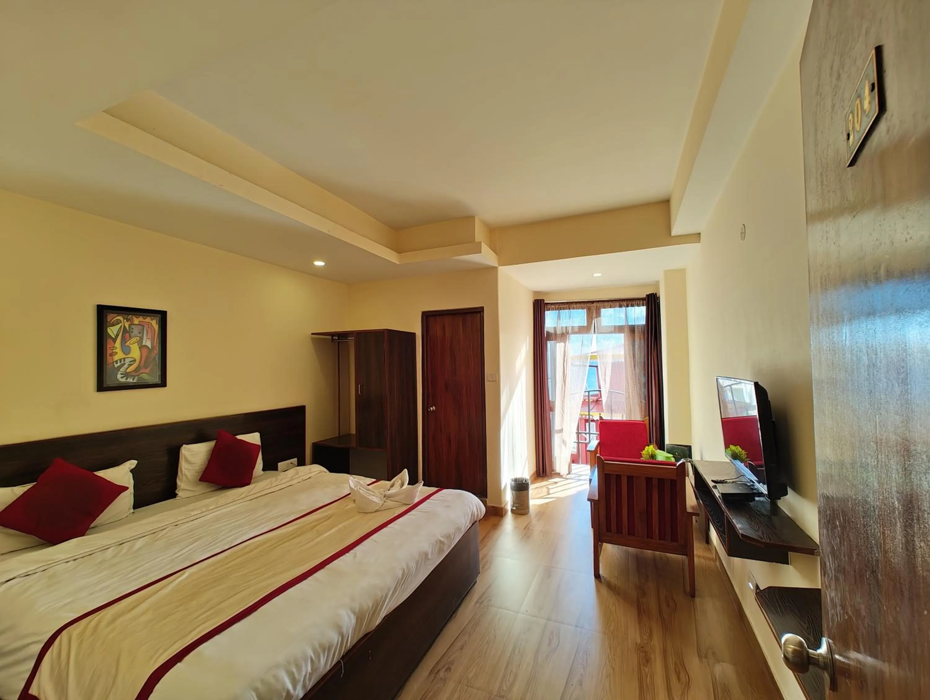 Bedroom, Bed in Hotel The Narayani Continental