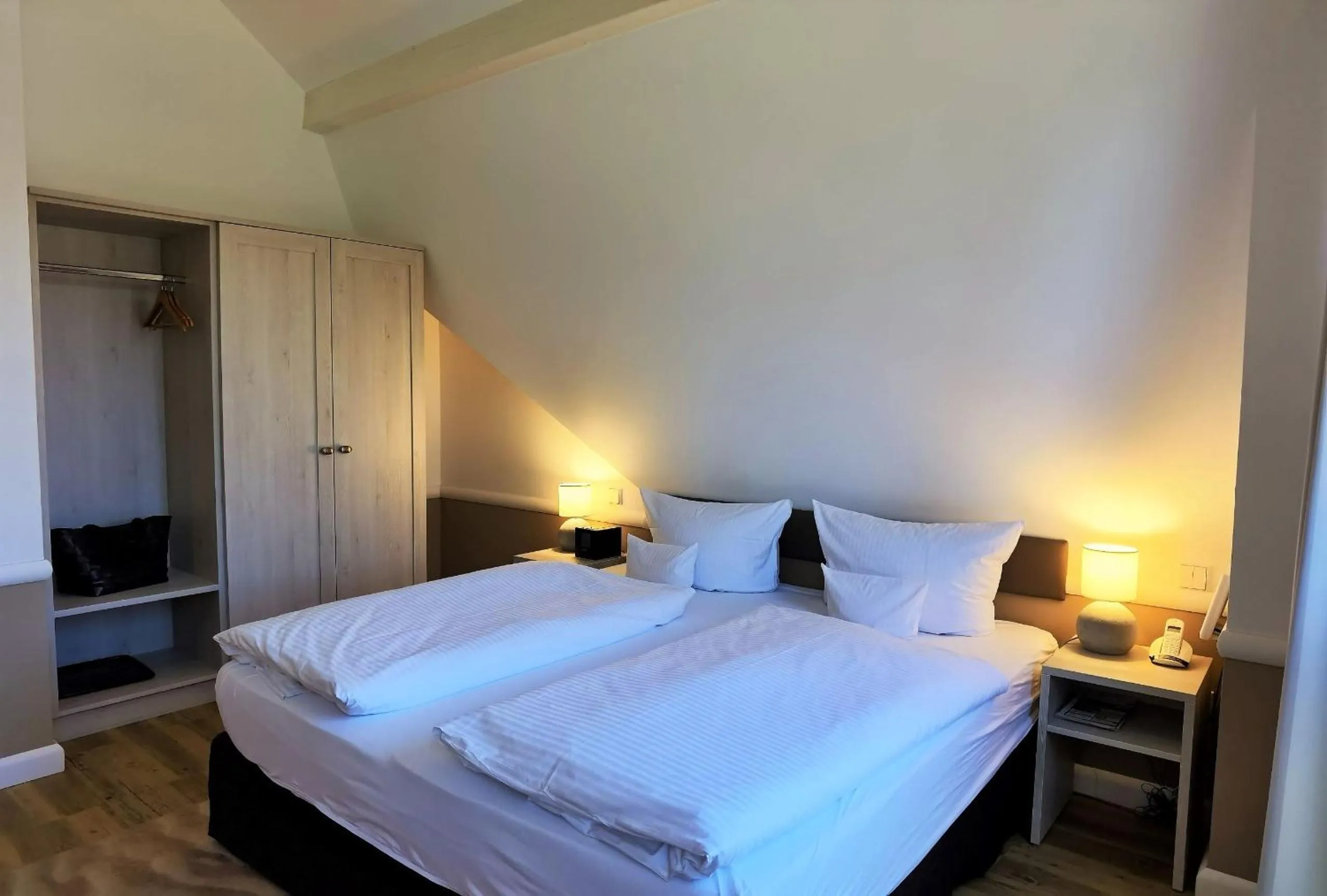 Bed in Victoria Suites