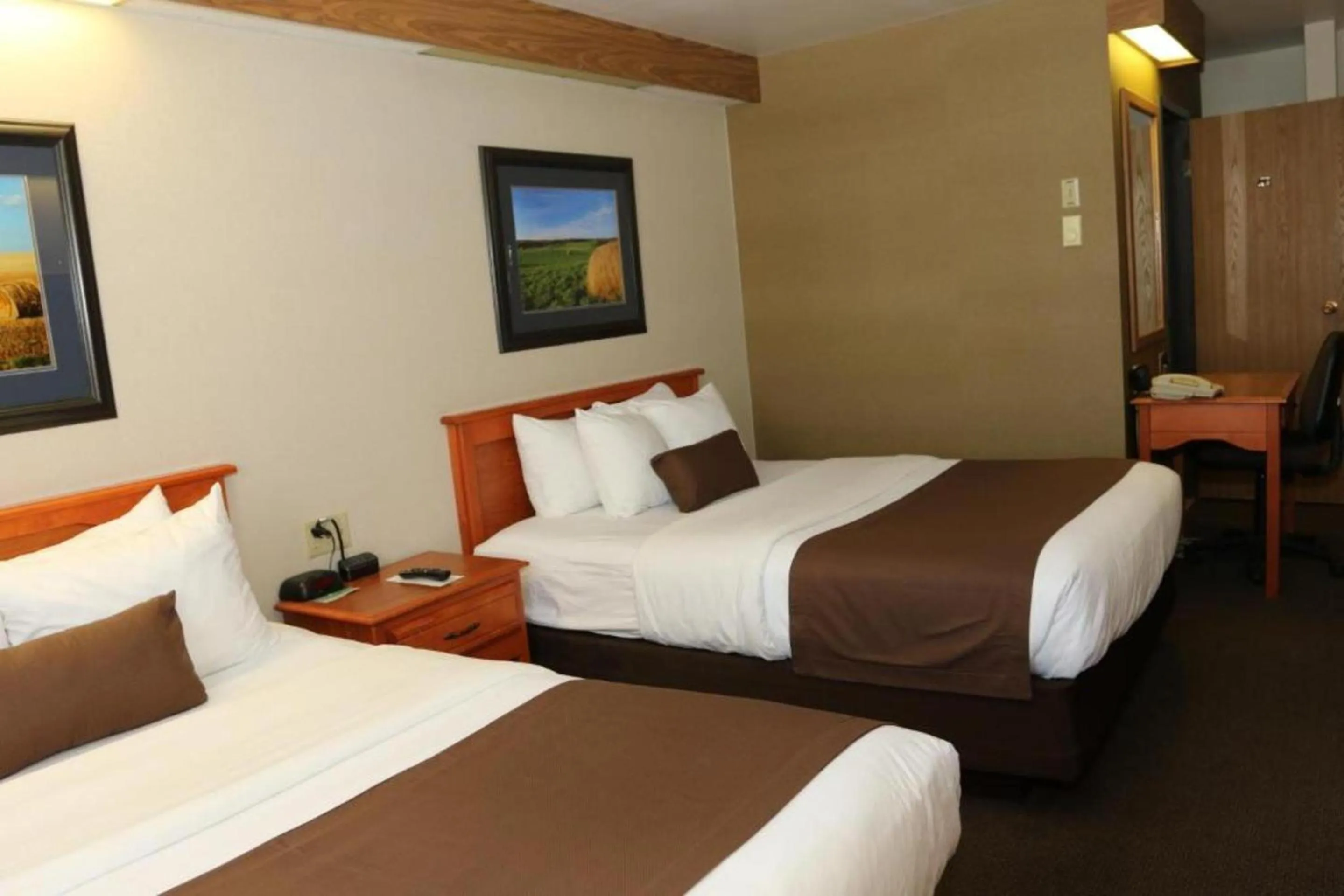 Bedroom, Bed in Studio 6 - Minot, ND