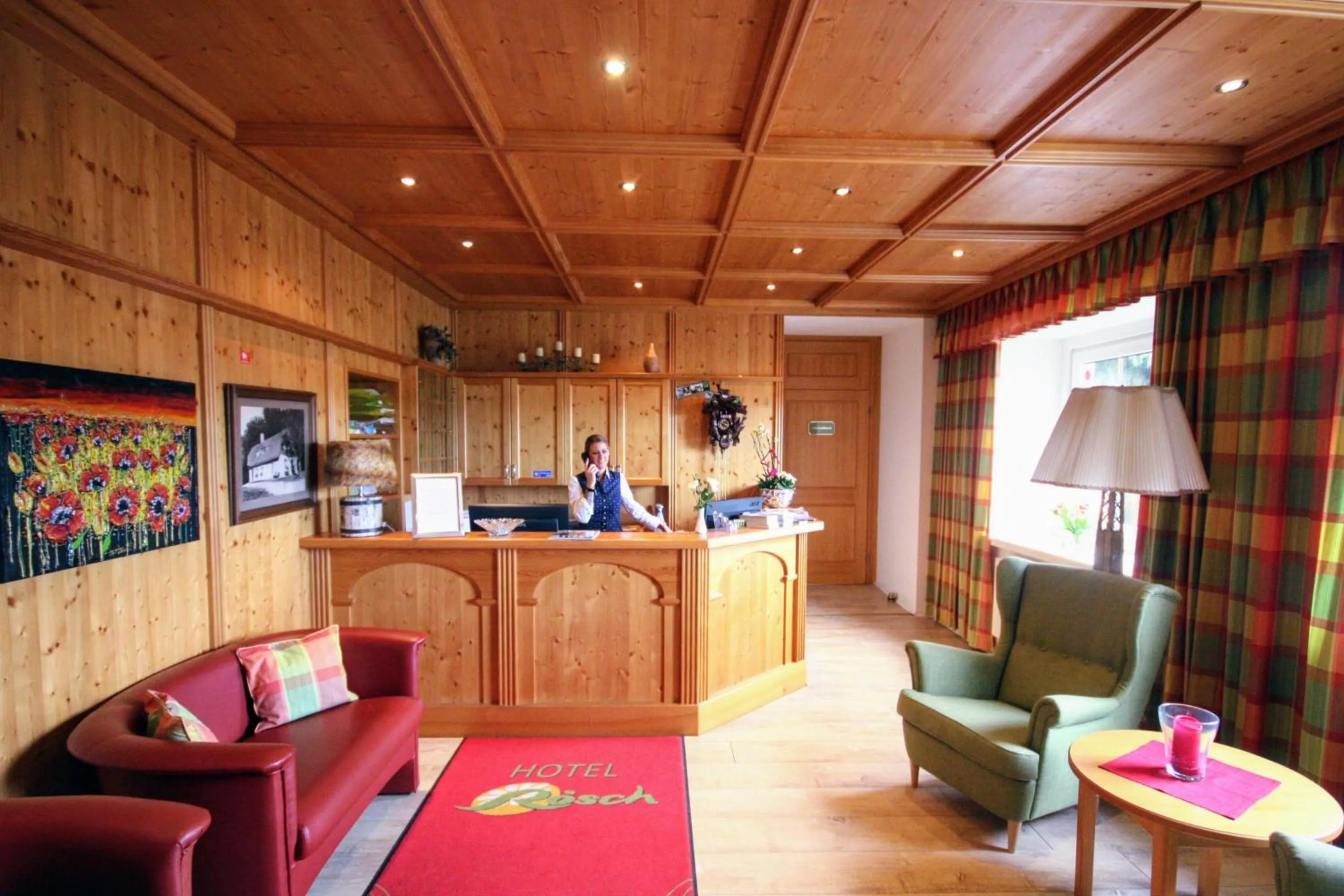 Lobby or reception in Hotel Rösch