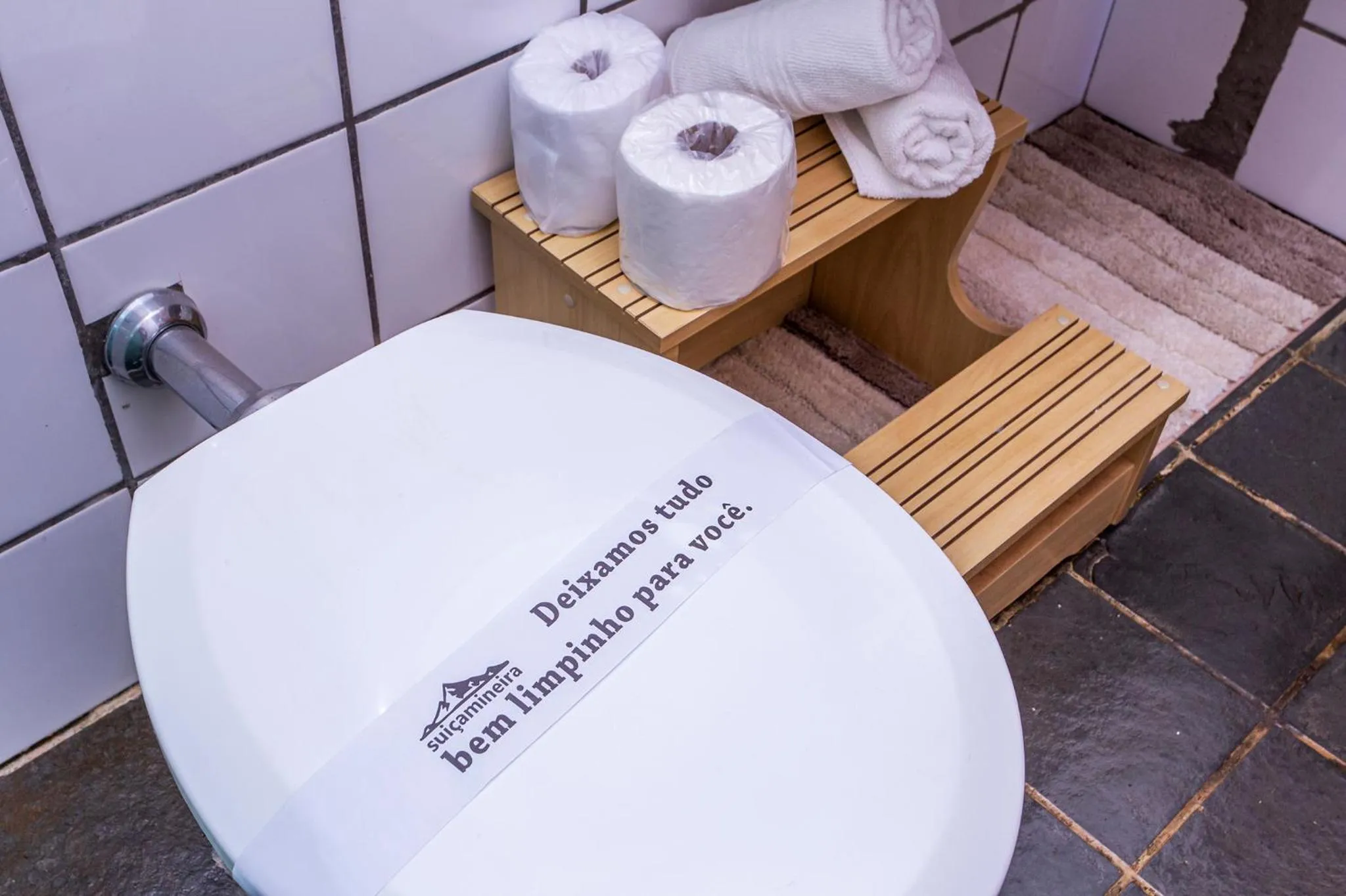 Bathroom in Pousada Suiça Mineira Garden
