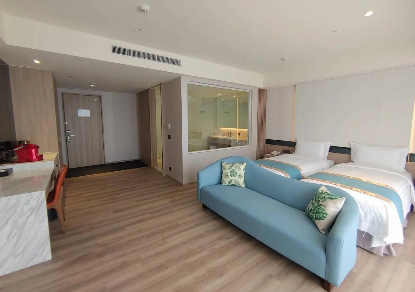 Bed in Lanyang Seaview Hotel