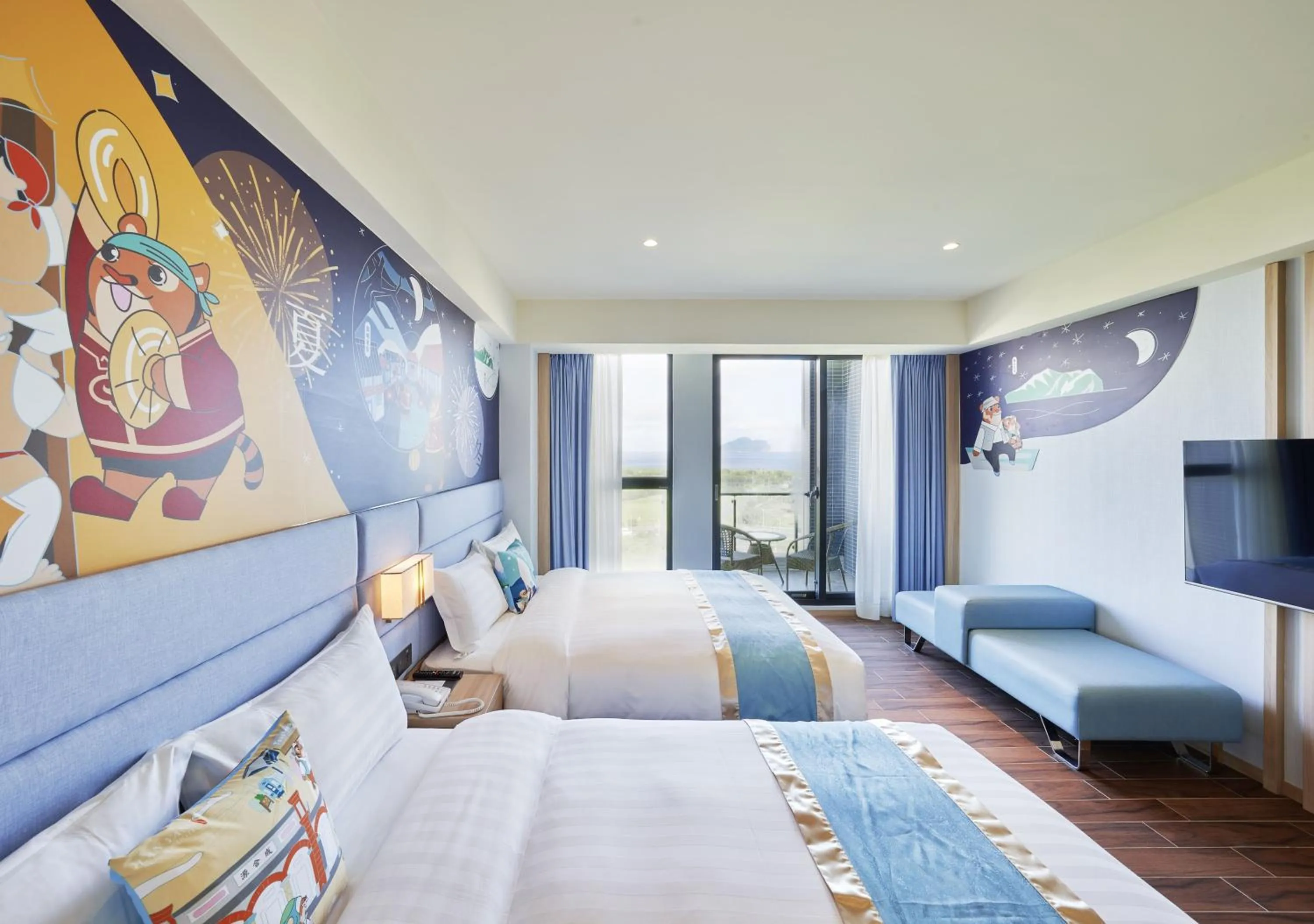 Bed in Lanyang Seaview Hotel