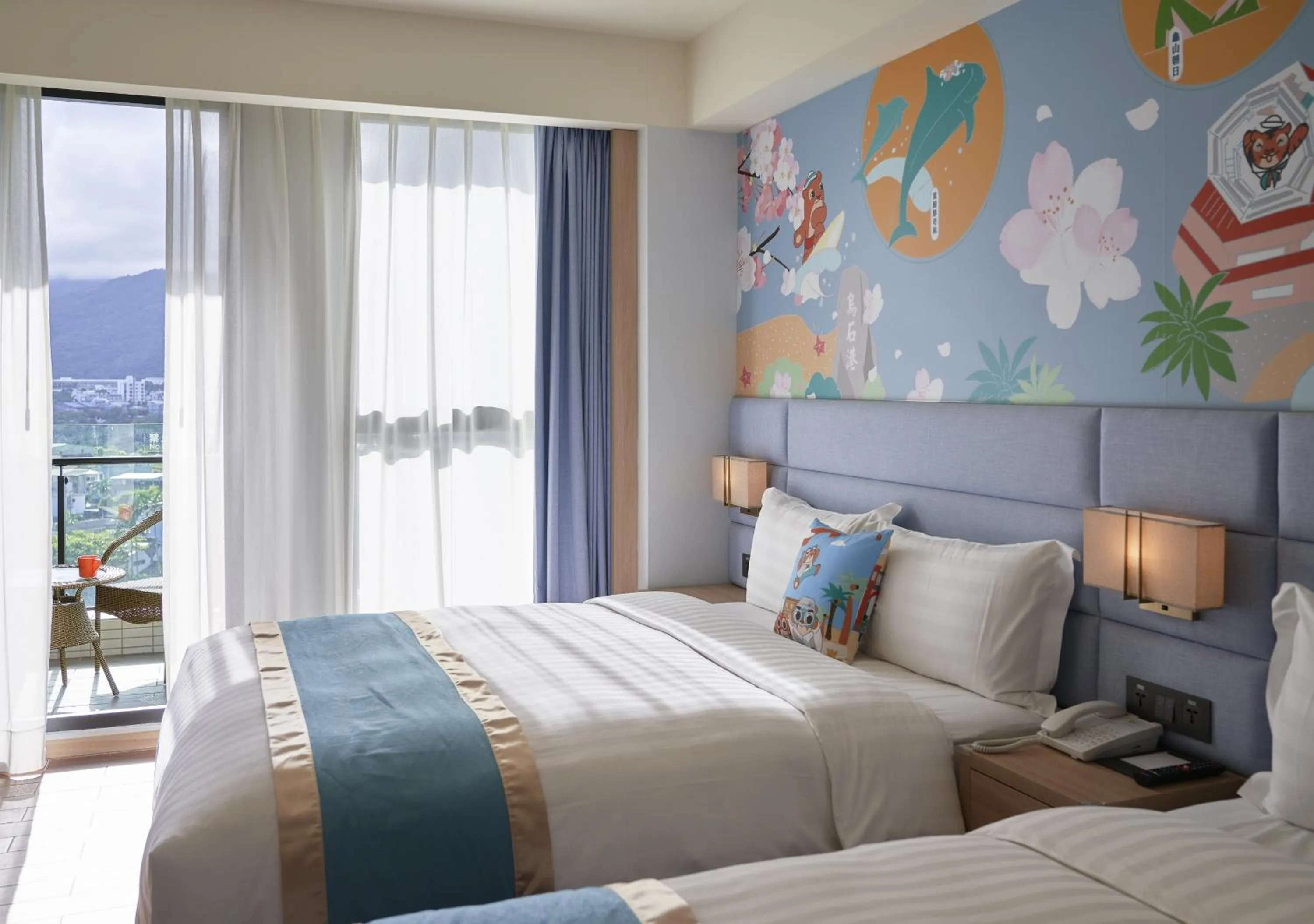 Bed in Lanyang Seaview Hotel