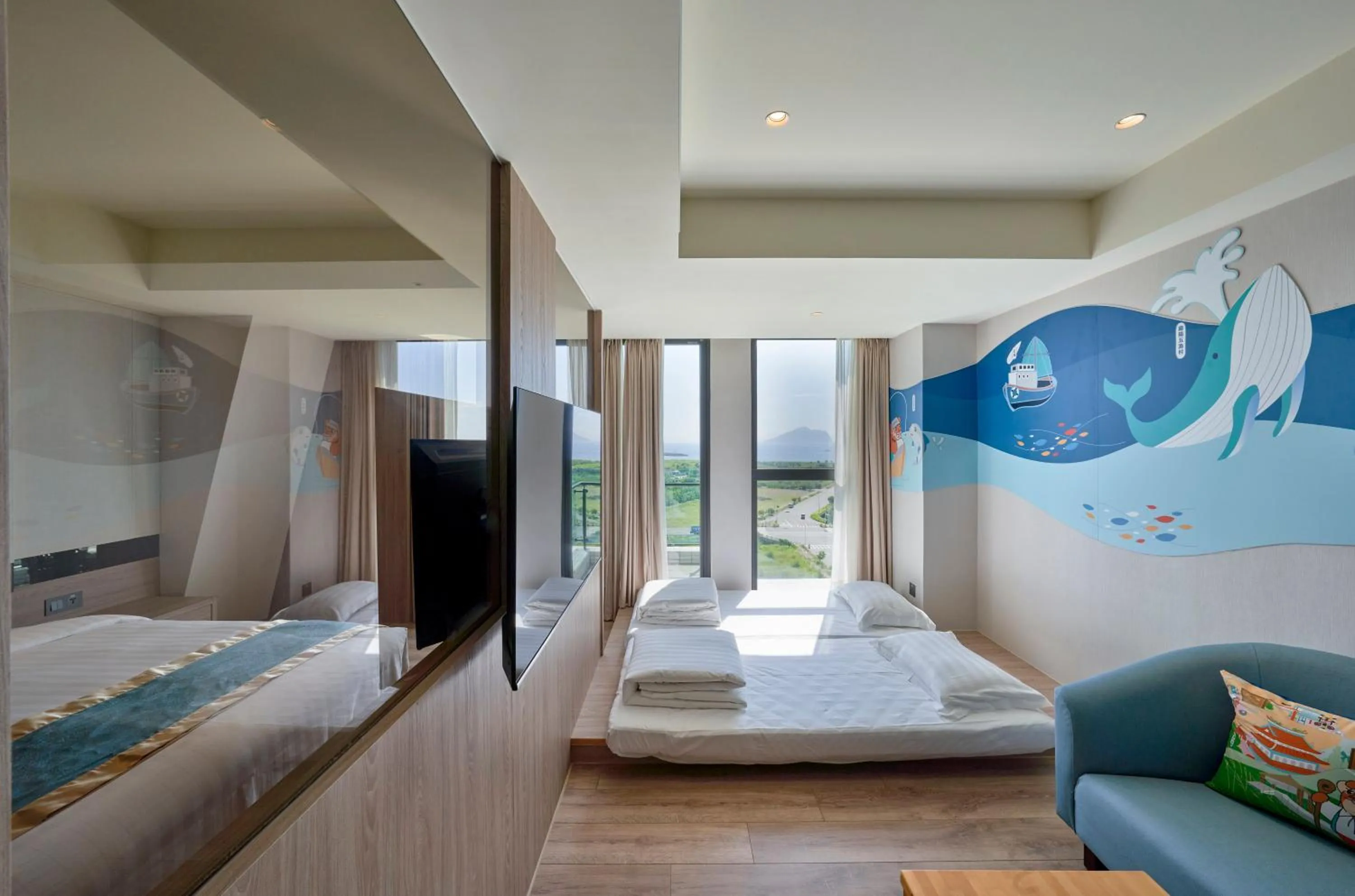 Bed in Lanyang Seaview Hotel
