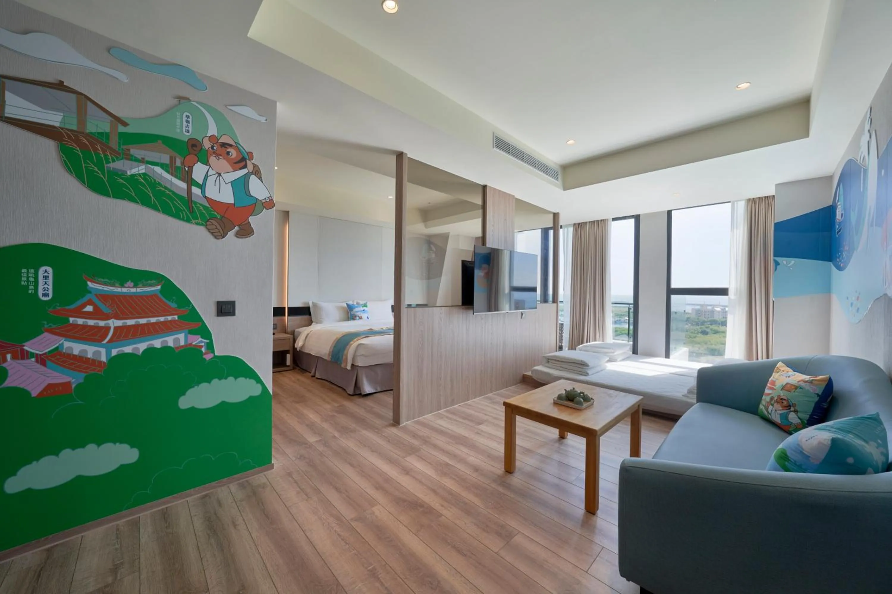 Bed in Lanyang Seaview Hotel