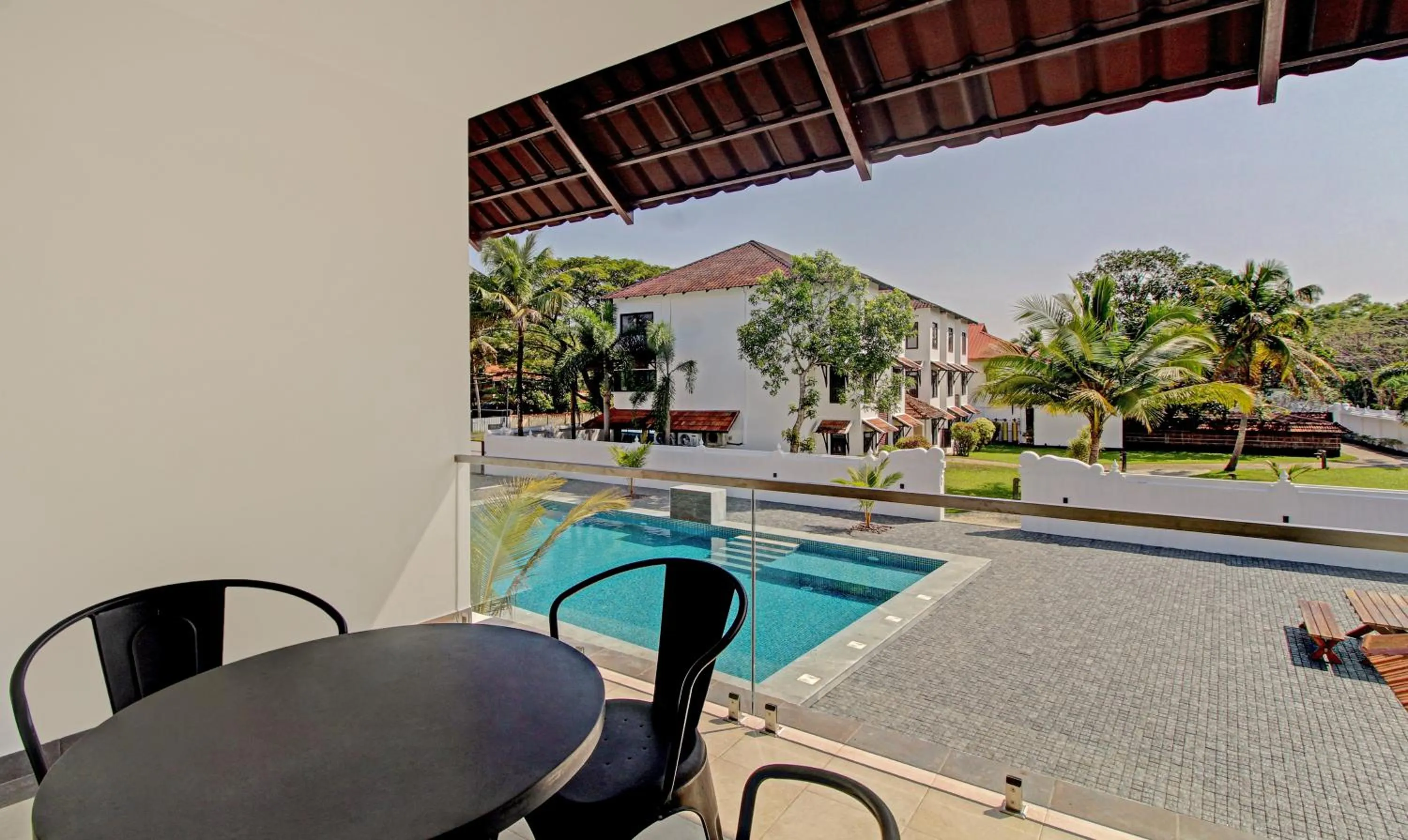 Pool view in Treebo Premium Travancore Palace Cherthala