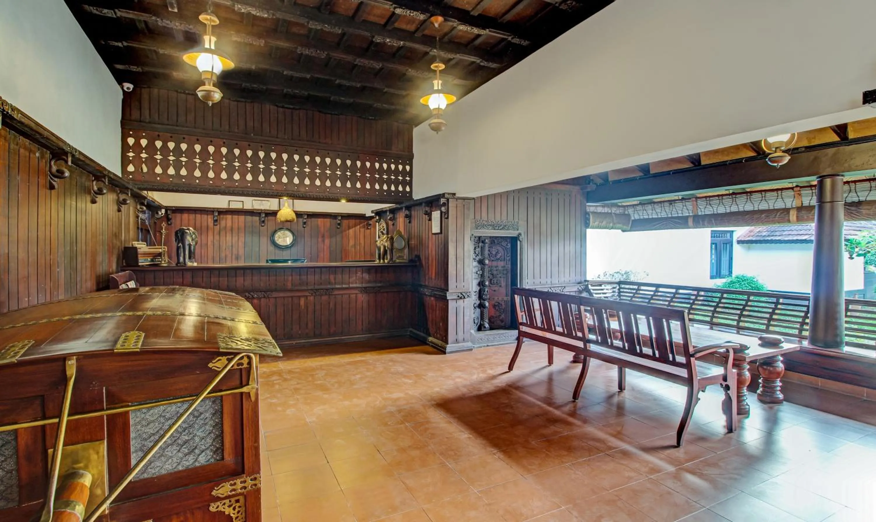 Lobby or reception in Treebo Premium Travancore Palace Cherthala