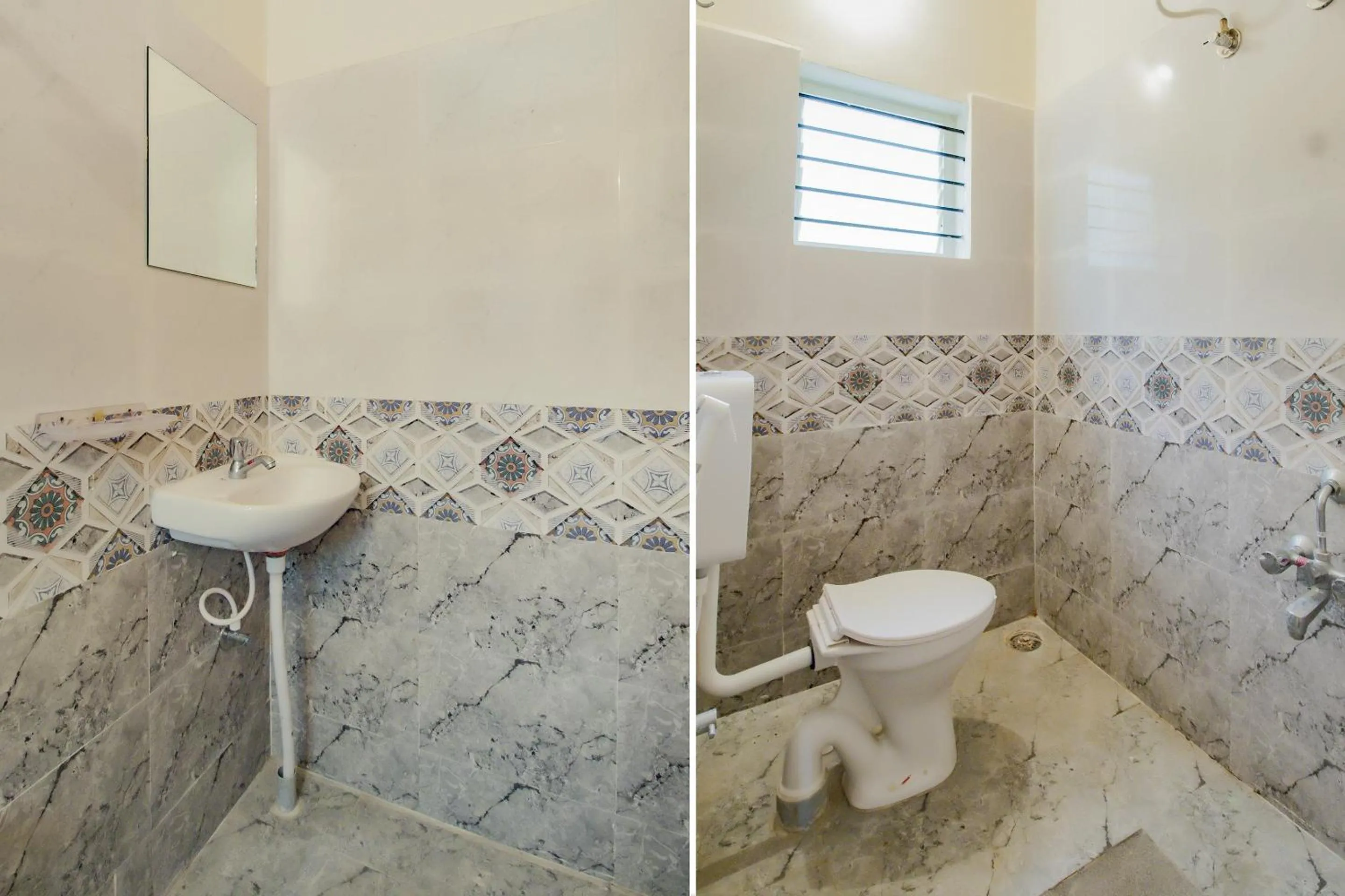 Bathroom in Hotel O P N K Suites