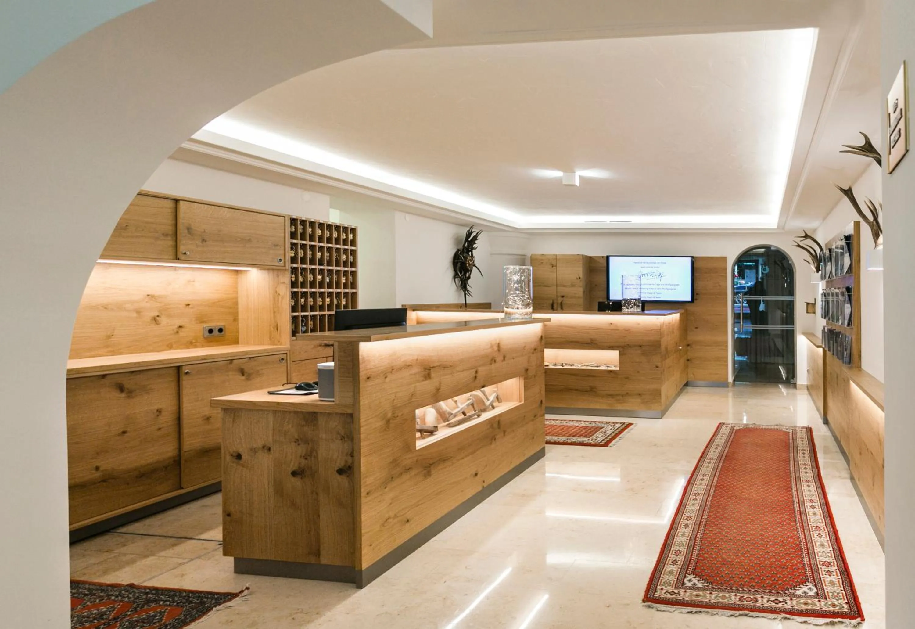 Lobby or reception in Hotel Stroblerhof