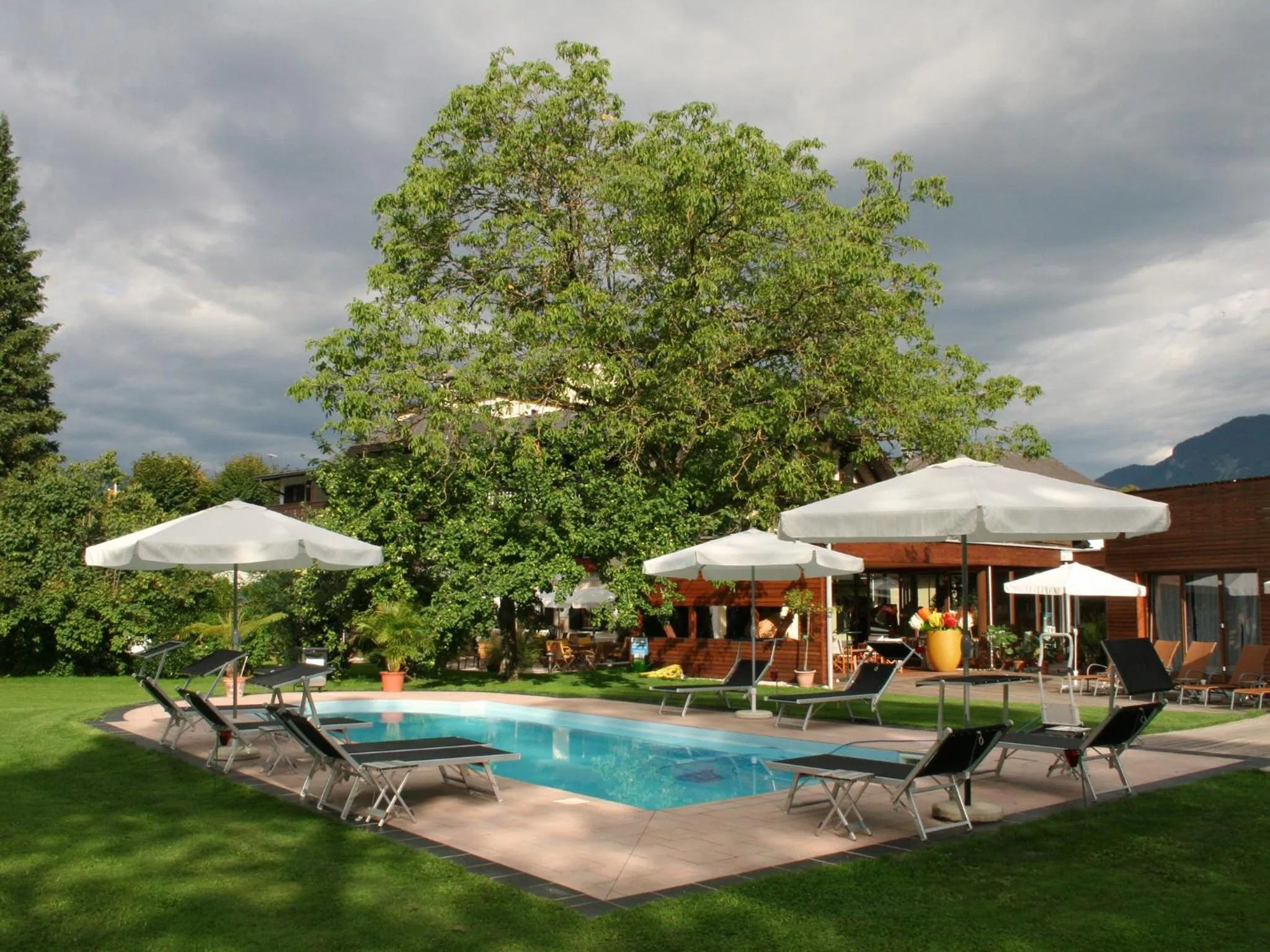Swimming pool in Hotel Stroblerhof