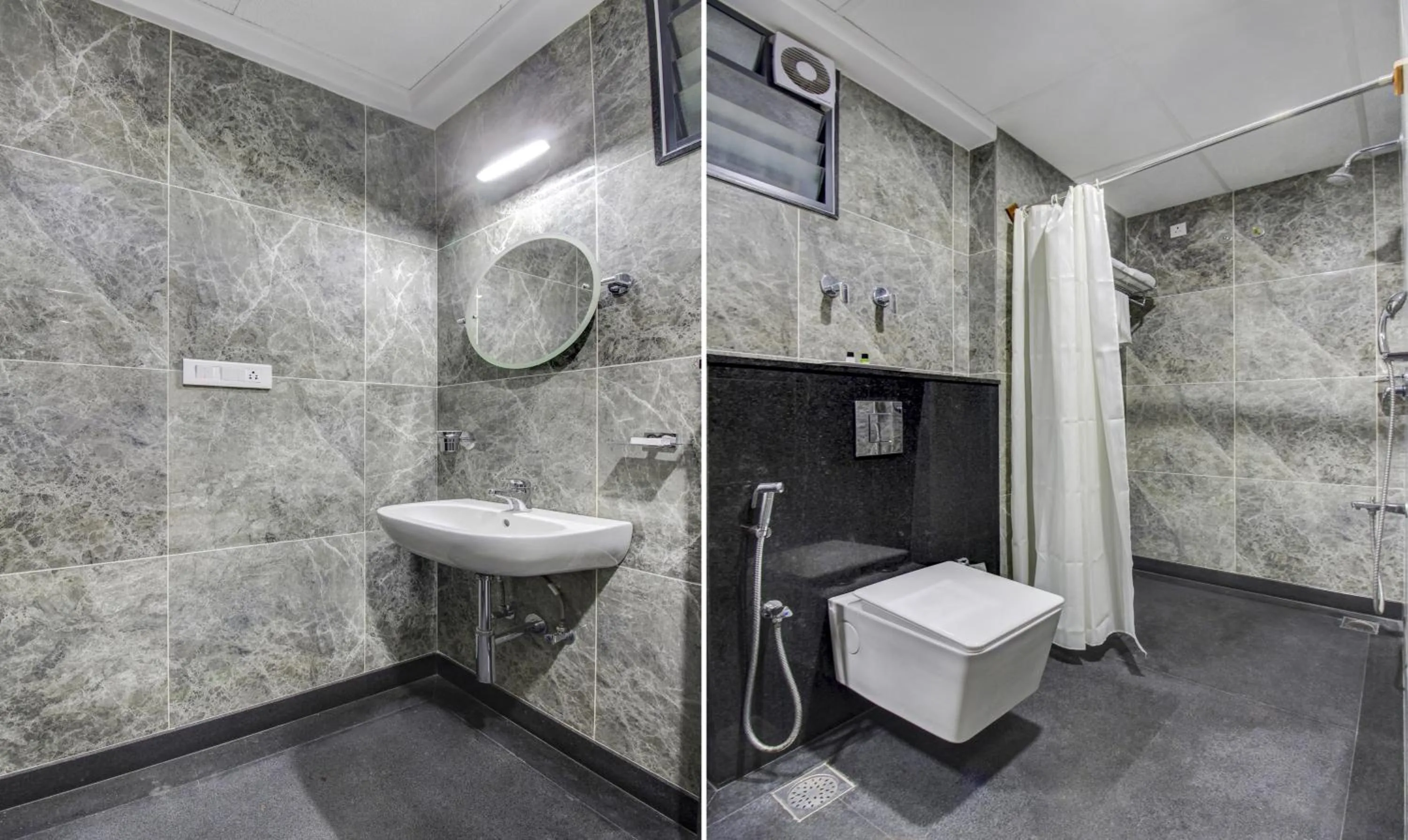 Bathroom in Treebo Sampradaya Bistro, Mailasandra