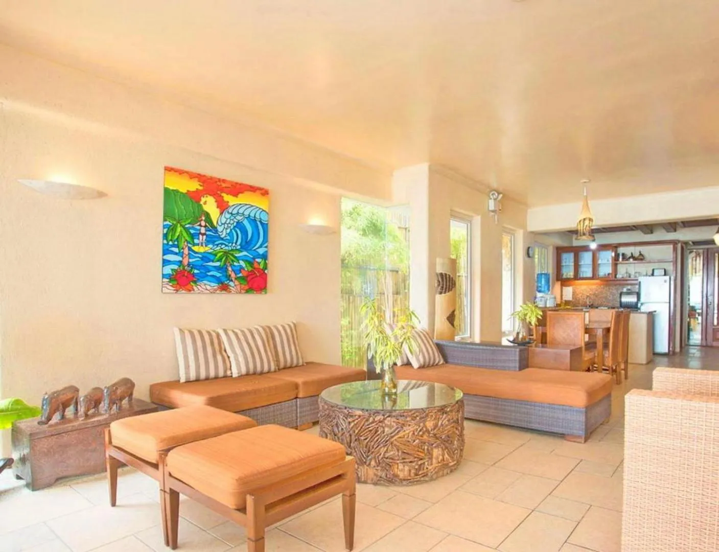Living room in Mayumi Beach Villa