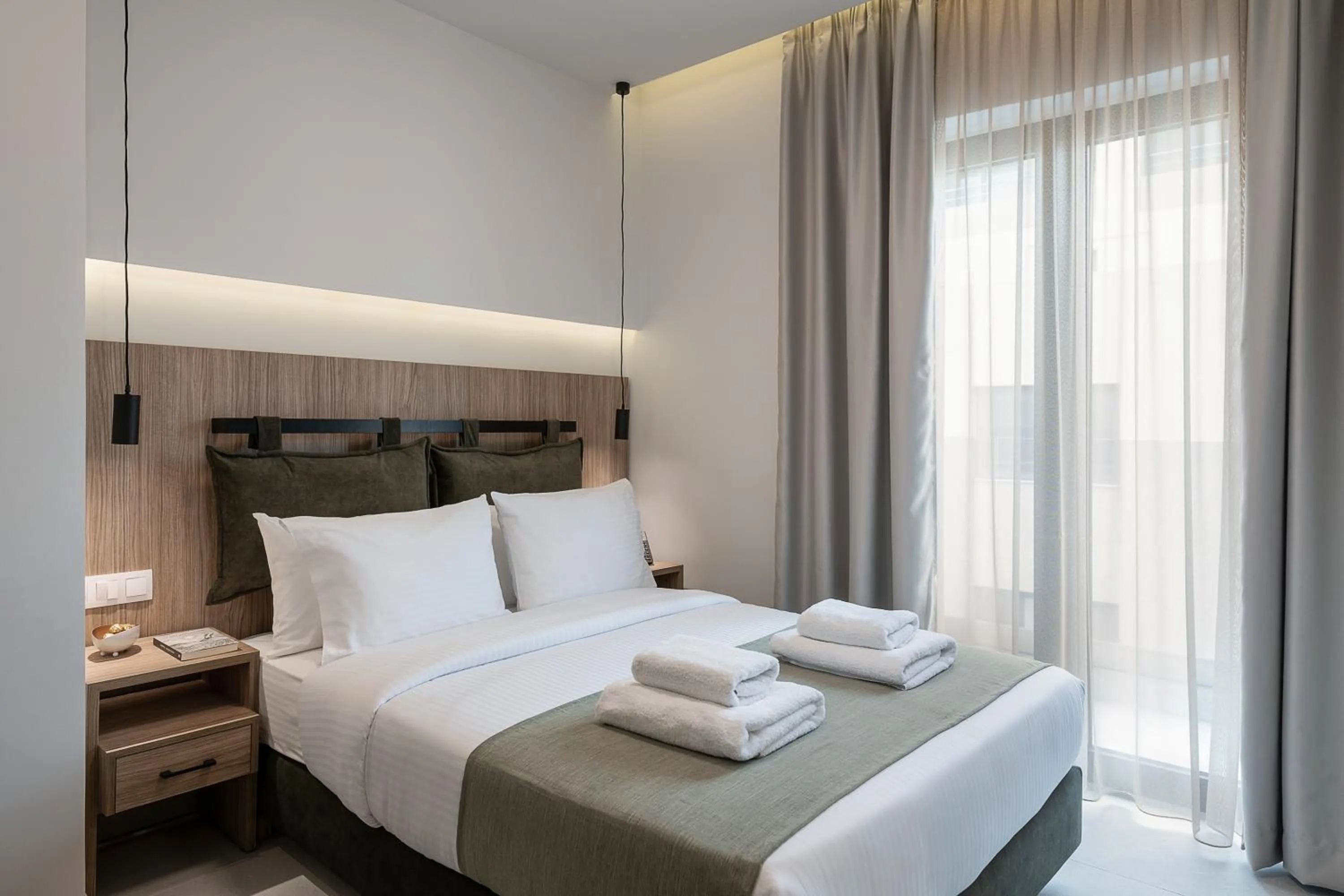 Bed in Morum City Hotel Chania