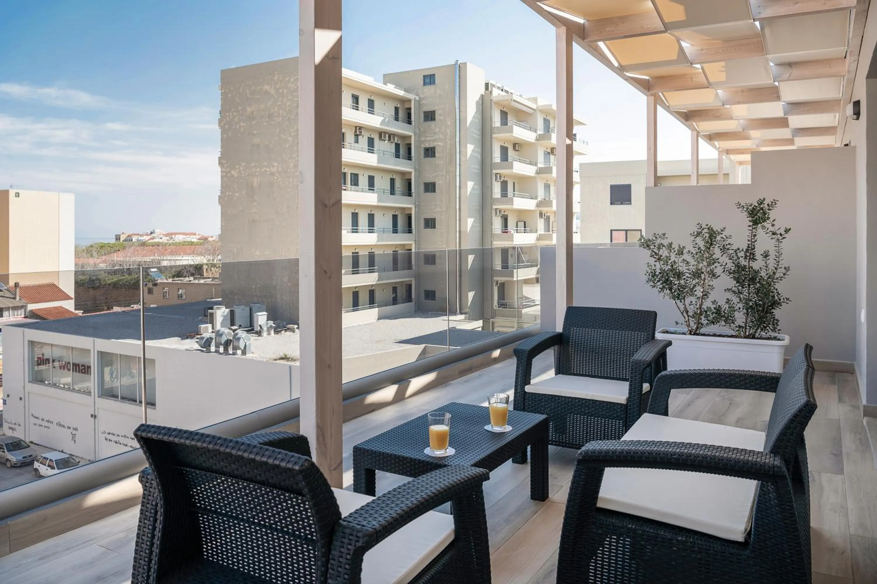 Balcony/Terrace in Morum City Hotel Chania