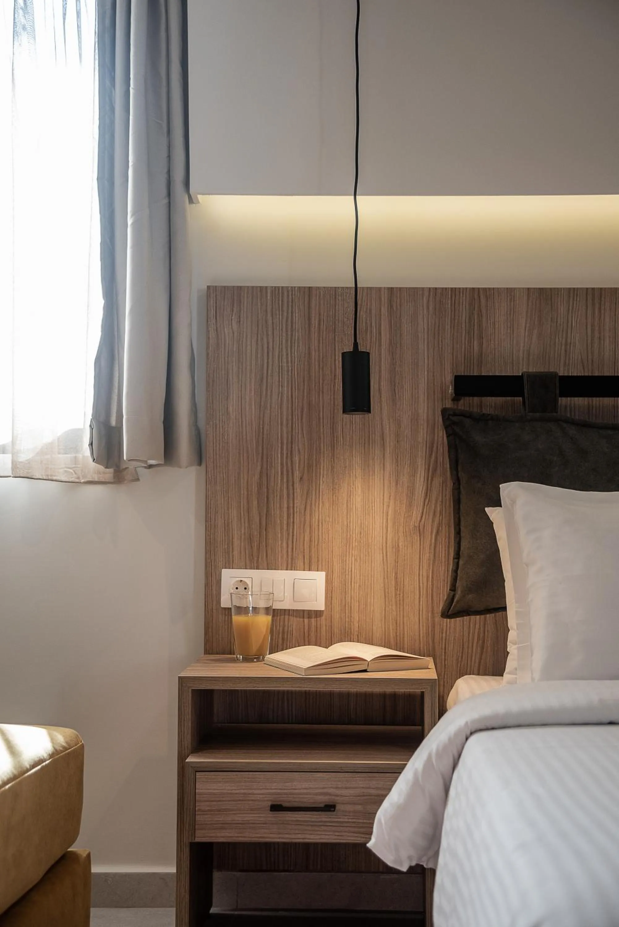 Decorative detail, Bed in Morum City Hotel Chania