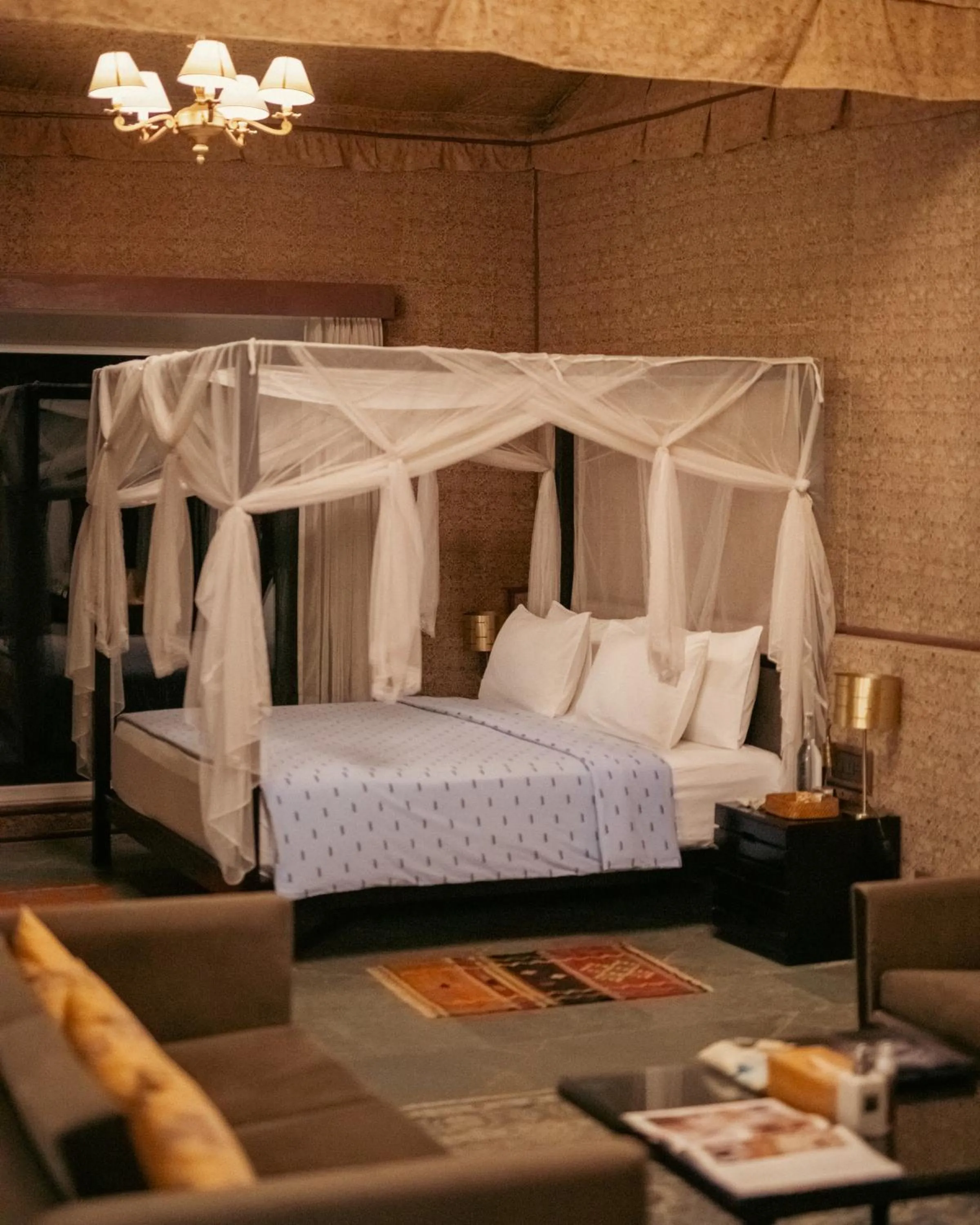 Bedroom, Bed in Brij Pola, Jawai - Luxury Jungle Camp with Private Pools