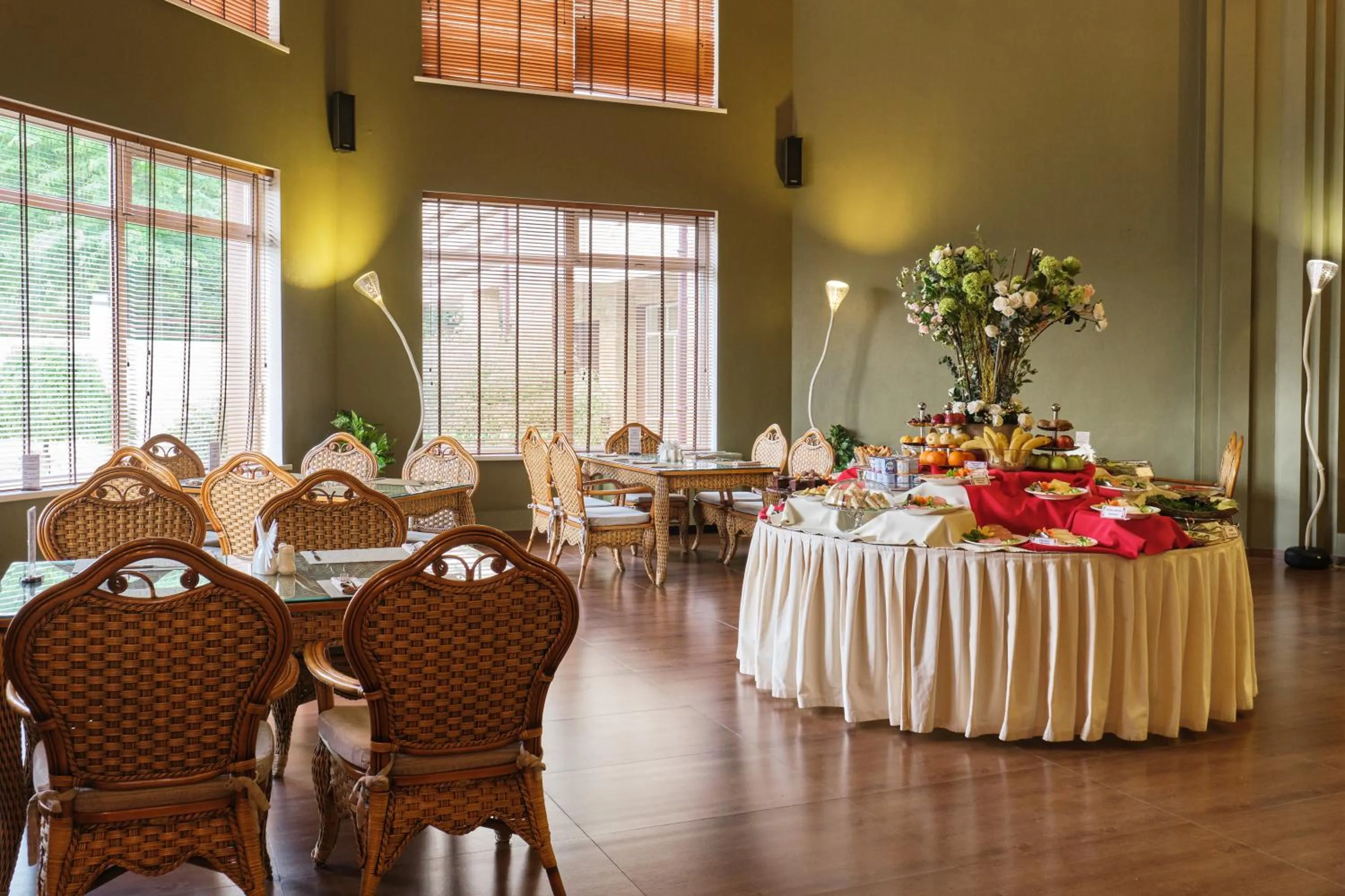 Buffet breakfast in Grand M Hotel